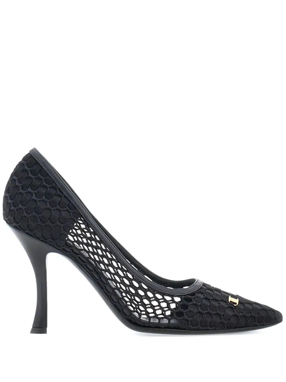 Salvatore Ferragamo o1y0426 Geometric Heel Pumps in Black Size US 6 / IT 36 - 1 Thumbnail
