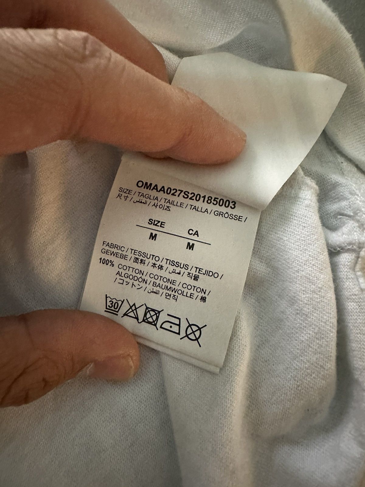 Off-White OFF-WHITE SS20 Airport Tape Tee Size US M / EU 48-50 / 2 - 5 Thumbnail
