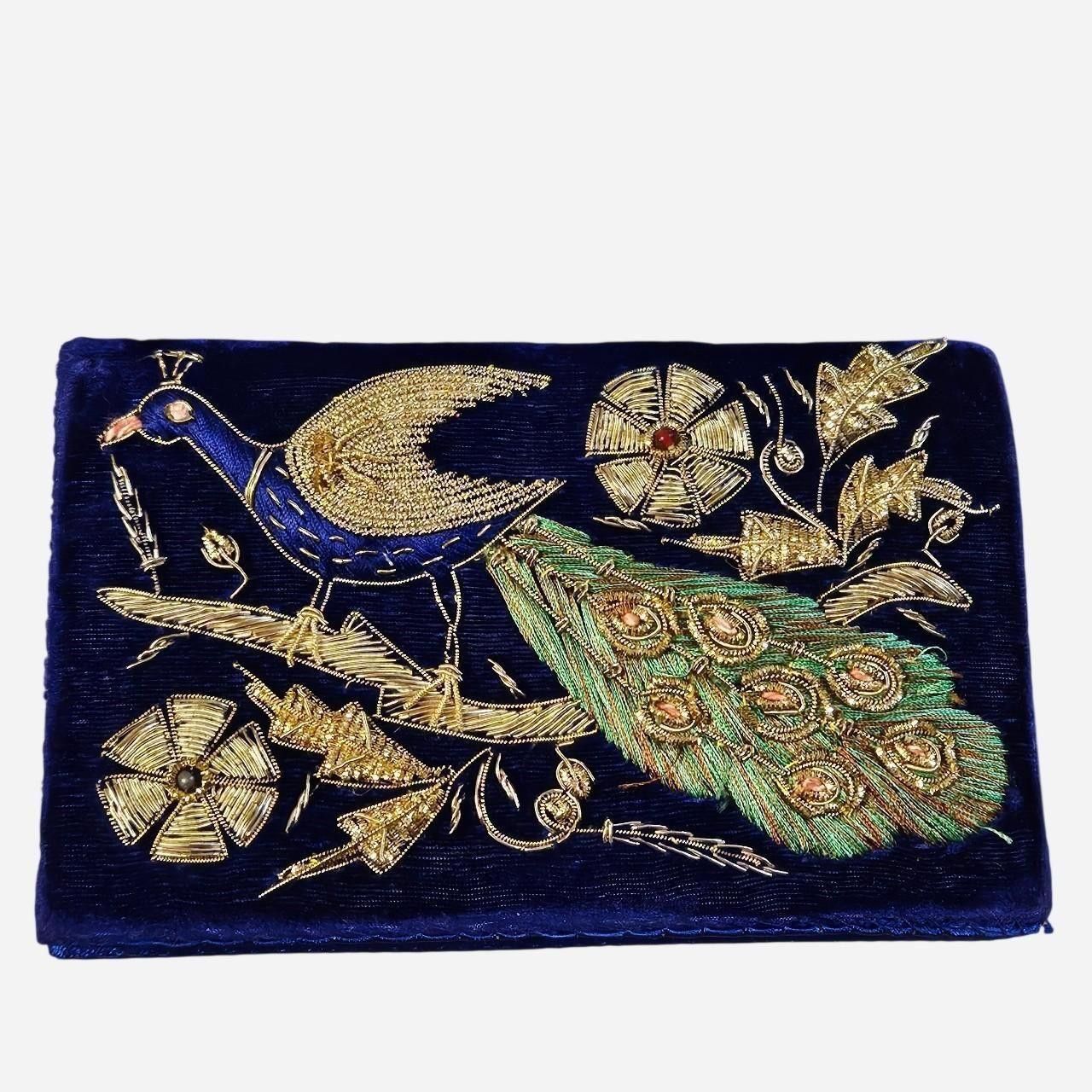 Vintage vintage boho glam peacock beaded clutch Size ONE SIZE - 1 Thumbnail
