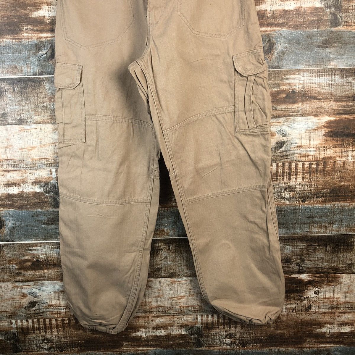 Japanese Brand DL Even River Brown Cargo Multipocket Pants #C703 Size US 30 / EU 46 - 3 Thumbnail