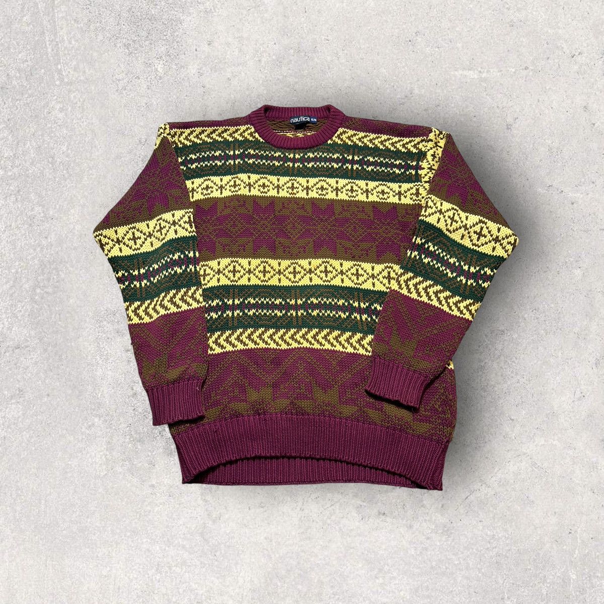 Nautica Vintage Nautica sweater Size US XL / EU 56 / 4 - 1 Thumbnail