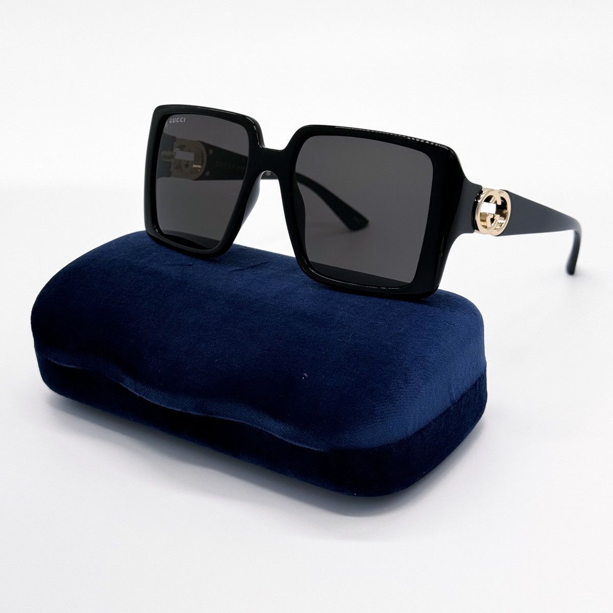 Gucci NEW GUCCI GG1692S 001 SQUARE BLACK GREY WOMEN SUNGLASSES Size ONE SIZE - 2 Thumbnail