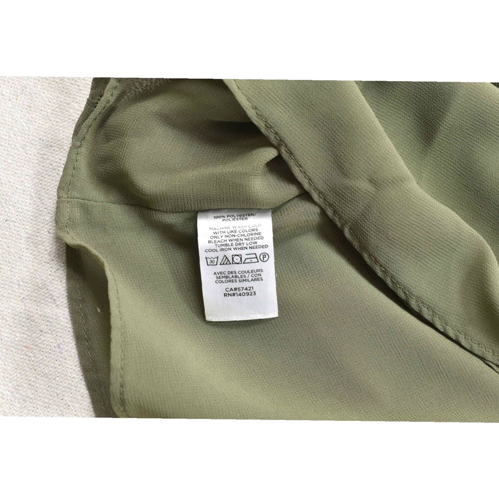 Loft Loft Tunic Blouse Long Sleeve Green Size M Solid Polyester Womens Tunic Blouse, Loft, Green, Size M, Polyester Size M / US 6-8 / IT 42-44 - 6 Thumbnail