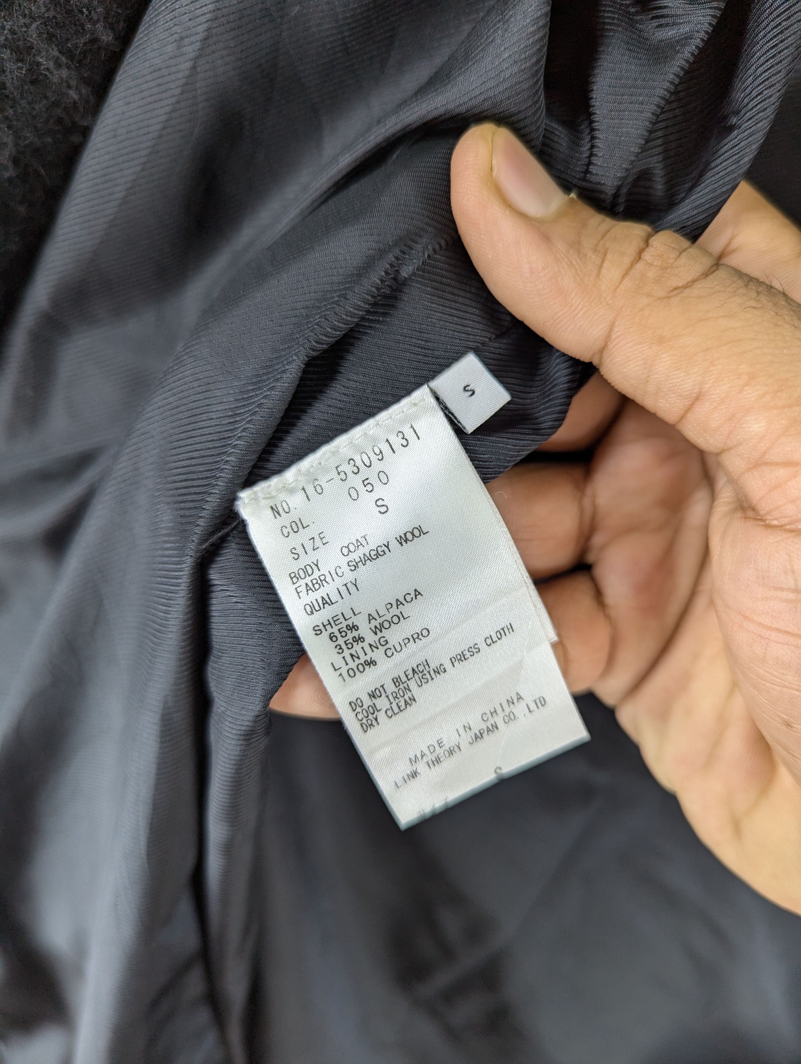 Helmut Lang Helmut Lang 'Shaggy' Long Coat-Black Size S Size US S / EU 44-46 / 1 - 11 Thumbnail