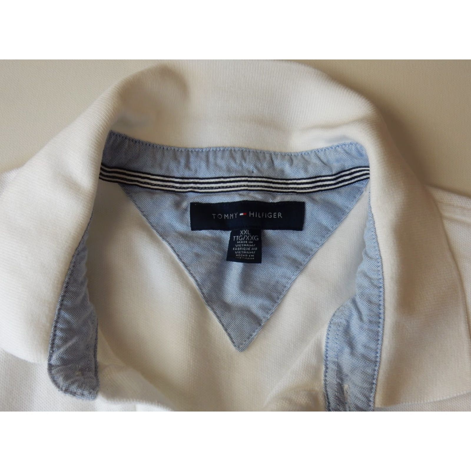 Tommy Hilfiger Tommy Hilfiger Polo Shirt Polo Men White Cotton Short Sleeve 2XL XXL Size Men’s Mens Size US XXL / EU 58 / 5 - 4 Thumbnail