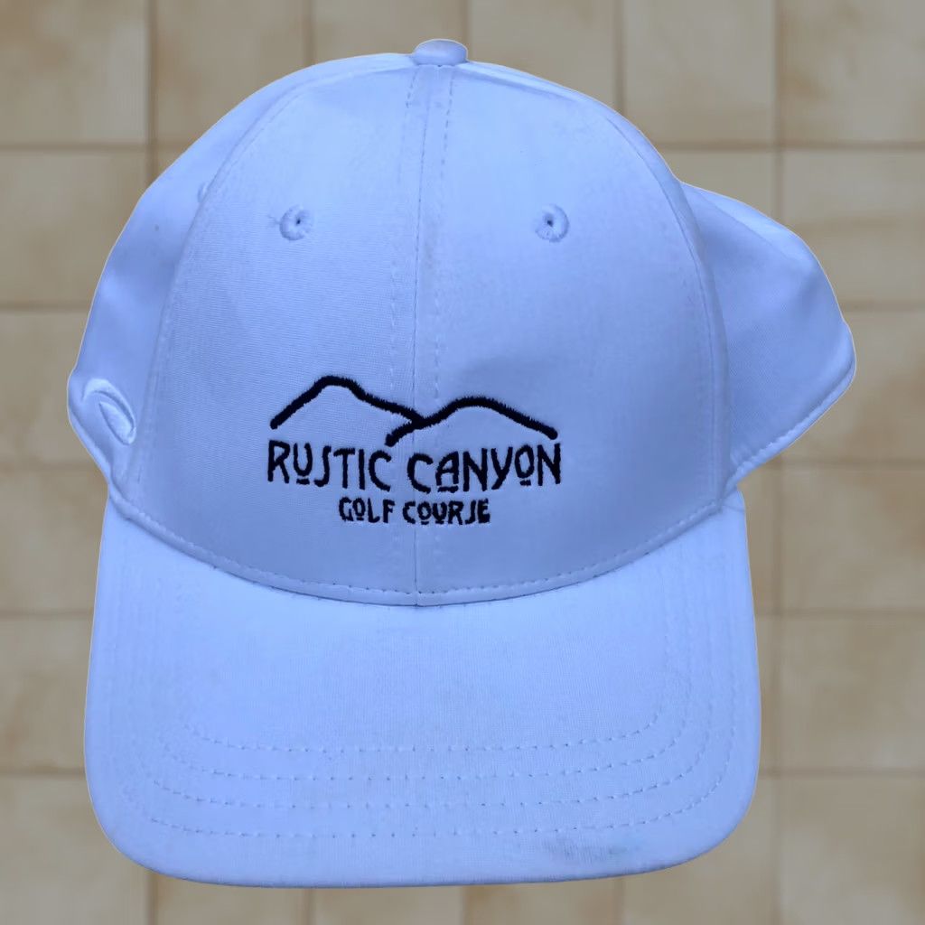 Vintage PUKKA Rustic Canyon Golf Course Fitted Hat Men's OS Moisture Wicking Cap White Size ONE SIZE - 1 Thumbnail