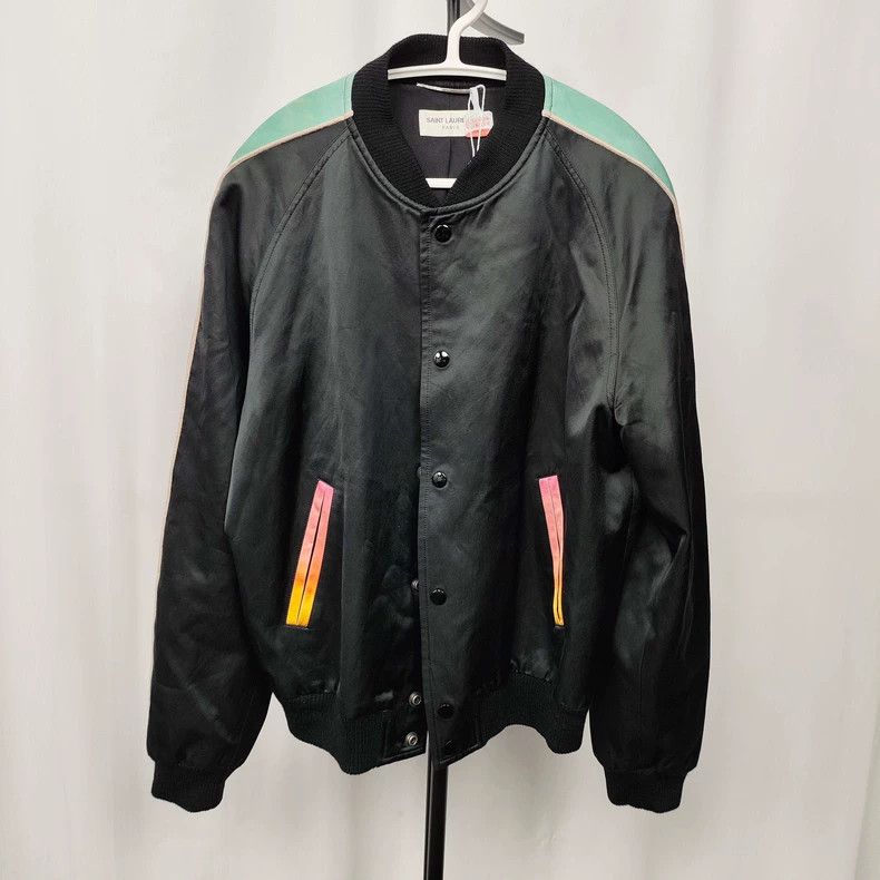 Saint Laurent Paris Saint Laurent Cotton Baseball Jacket Size US M / EU 48-50 / 2 - 1 Thumbnail