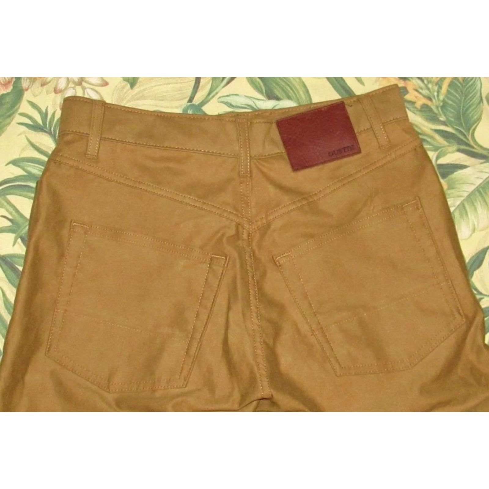 Gustin GUSTIN # 72 Moleskin Stretch Gold Khaki 5 Pocket Button Fly Pants 30 x 33 Size US 30 / EU 46 - 4 Thumbnail
