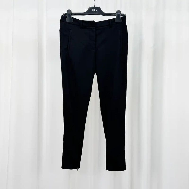 Miu Miu Miu Miu Black Wool Logo Women's Casual Pants 0089 Size 23" - 1 Thumbnail