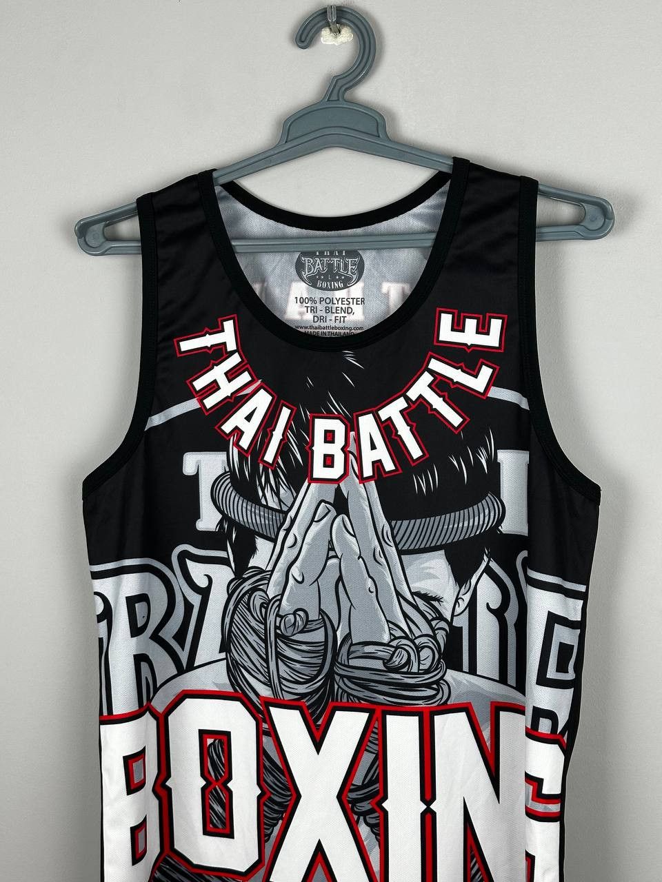 Japanese Brand Thai Battle Boxing MUAI THAI TANK TOP VERY RARE Size US M / EU 48-50 / 2 - 2 Thumbnail