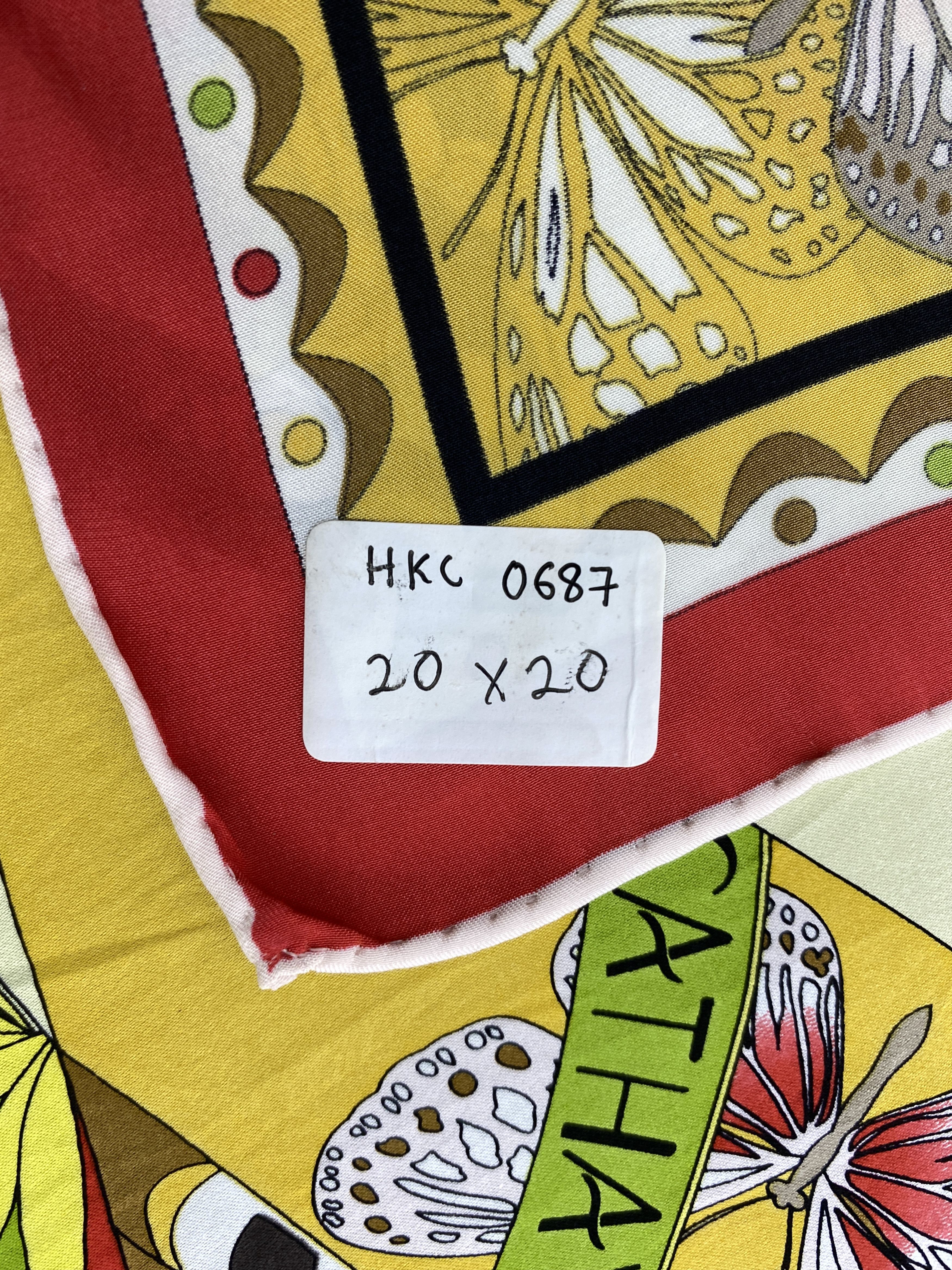 Japanese Brand 90s Cathaya Silk Handkerchief Bandana Neckerchief HKC0687 Size ONE SIZE - 9 Thumbnail