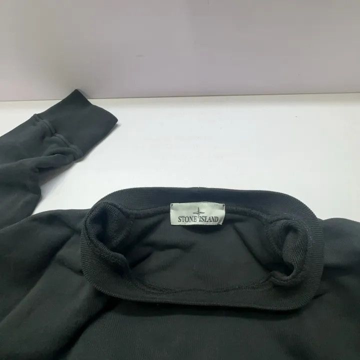 Stone Island Stone Island Men's Black Crew Neck Sweatshirt -2506 Size US XL / EU 56 / 4 - 4 Thumbnail