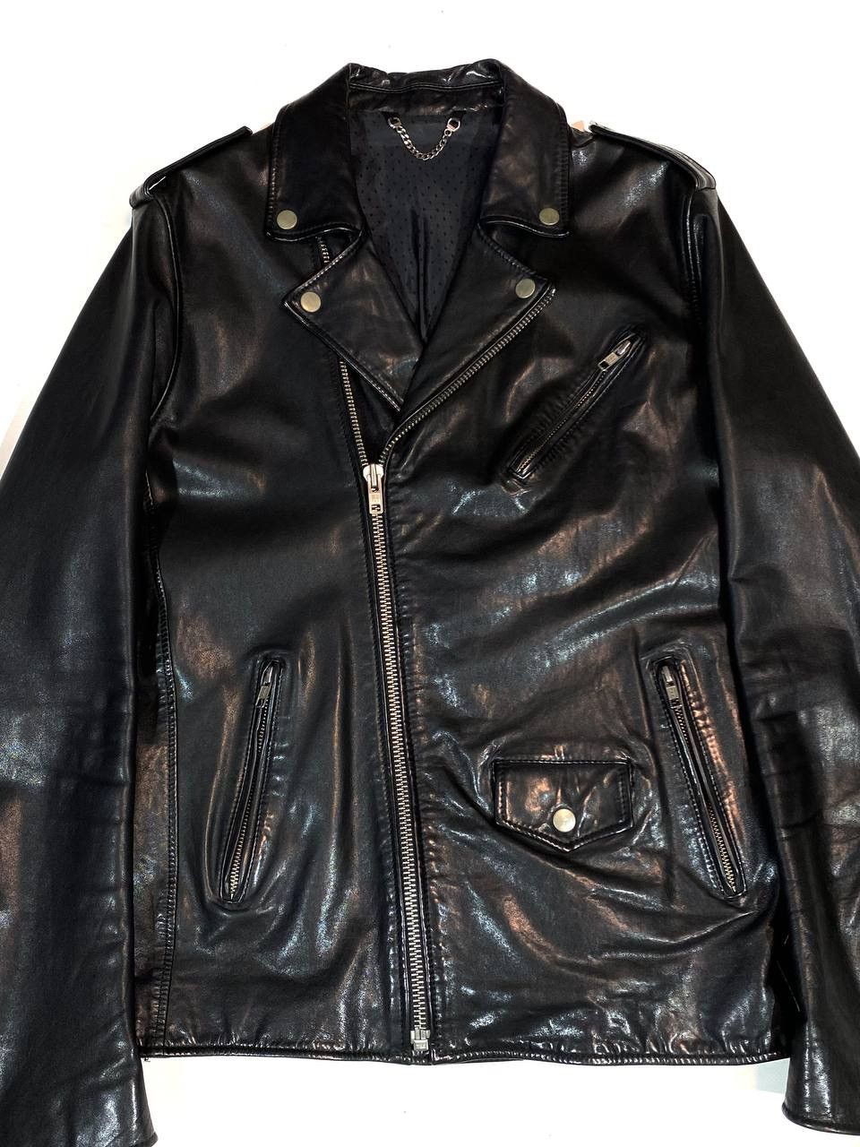 Sandro Sandro Paris Men Black Leather Jacket Biker Motorcycle Size US S / EU 44-46 / 1 - 2 Thumbnail
