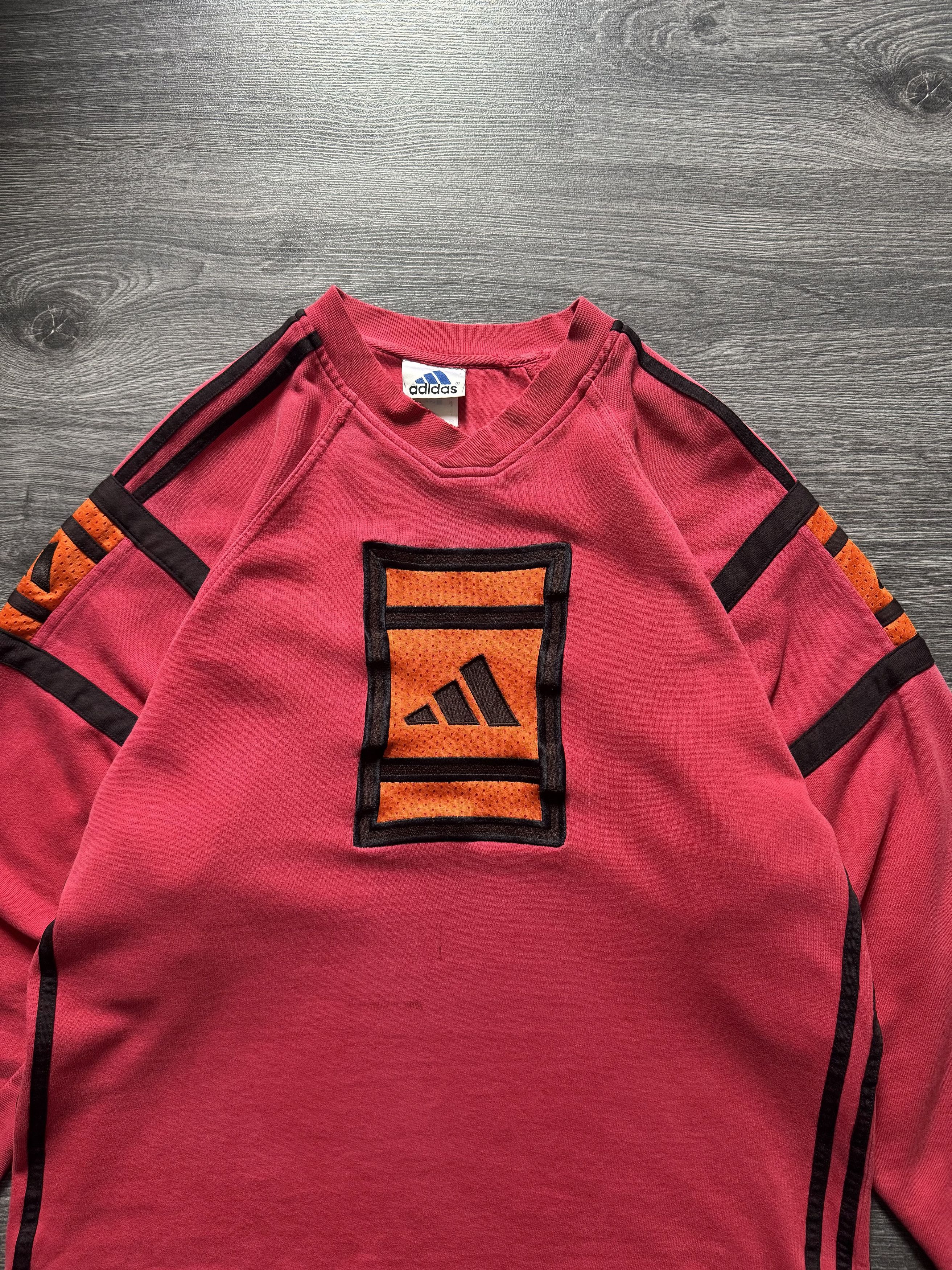Adidas Vintage 90s Adidas Sweatshirt Pullover Embroidery Logo Size US M / EU 48-50 / 2 - 2 Thumbnail
