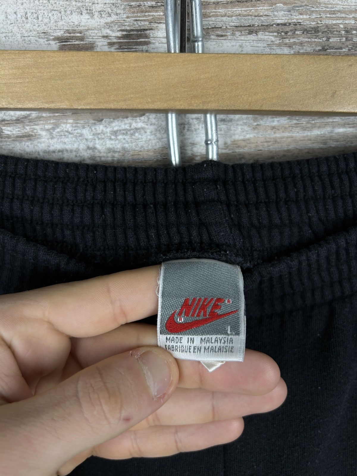 Nike × Vintage Mens Vintage Nike basic Sweatpants y2k rare pants swoosh Size US 34 / EU 50 - 8 Thumbnail