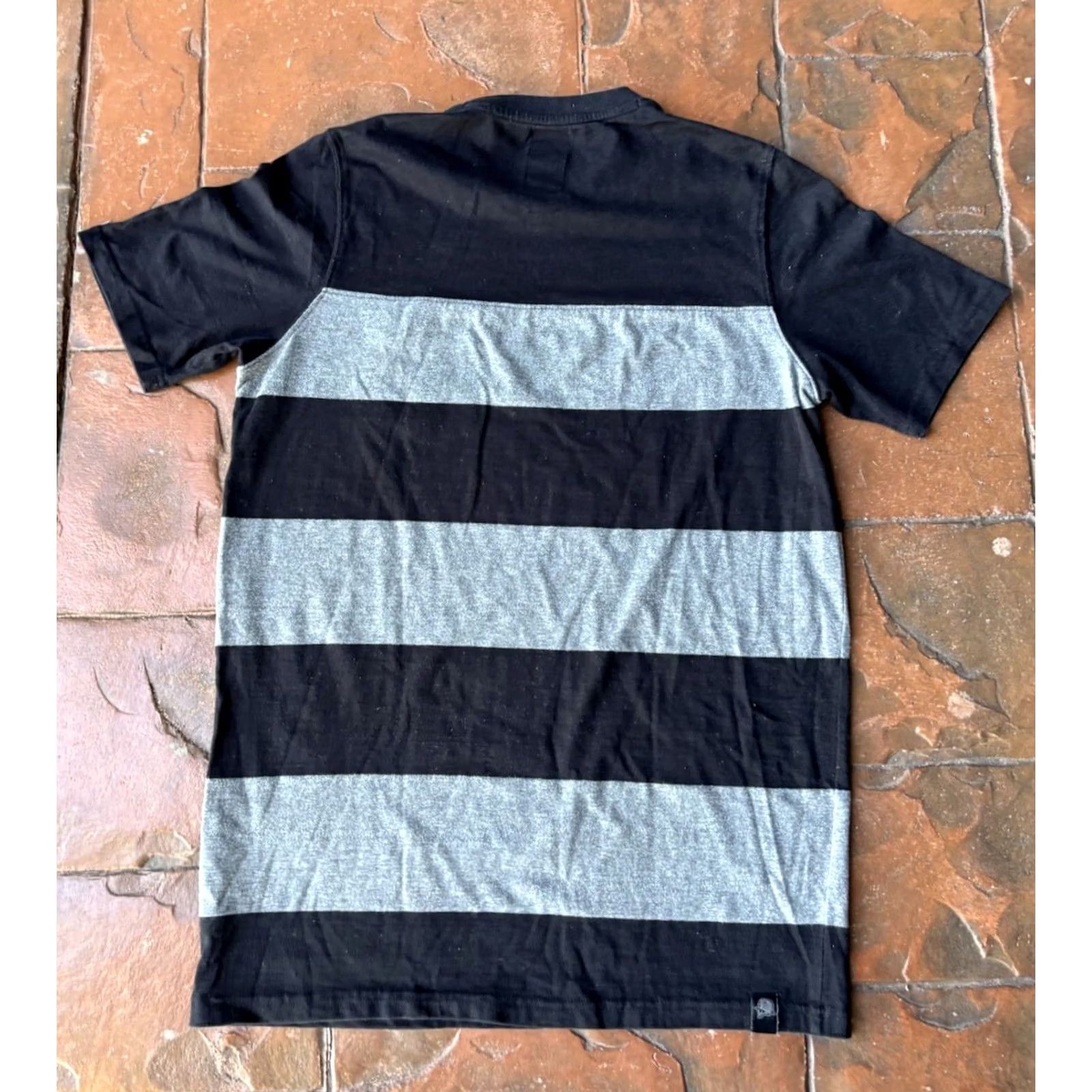 Metal Mulisha Metal Mulisha Pocket Striped T Shirt M Black Crew Short Sleeve Punk Rock 90s Mens Size US M / EU 48-50 / 2 - 3 Thumbnail