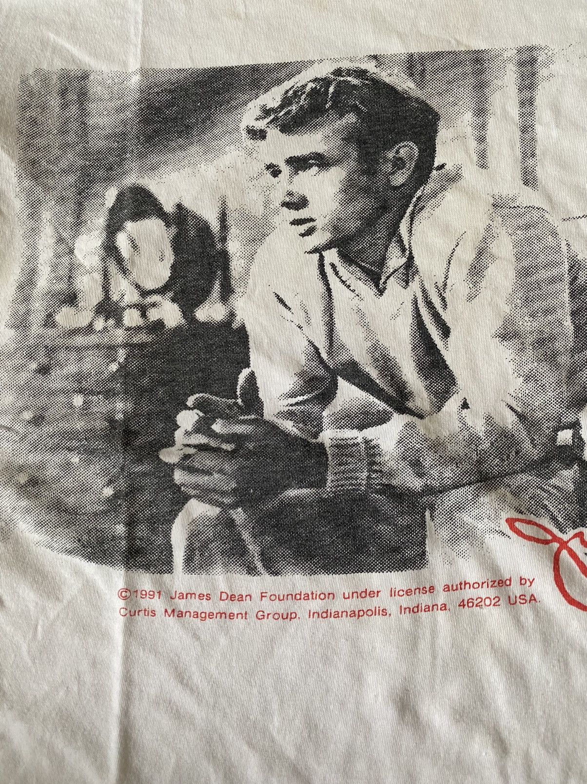 Band Tees DISTRESSED VINTAGE JAMES DEANS 1991 Size US S / EU 44-46 / 1 - 3 Thumbnail
