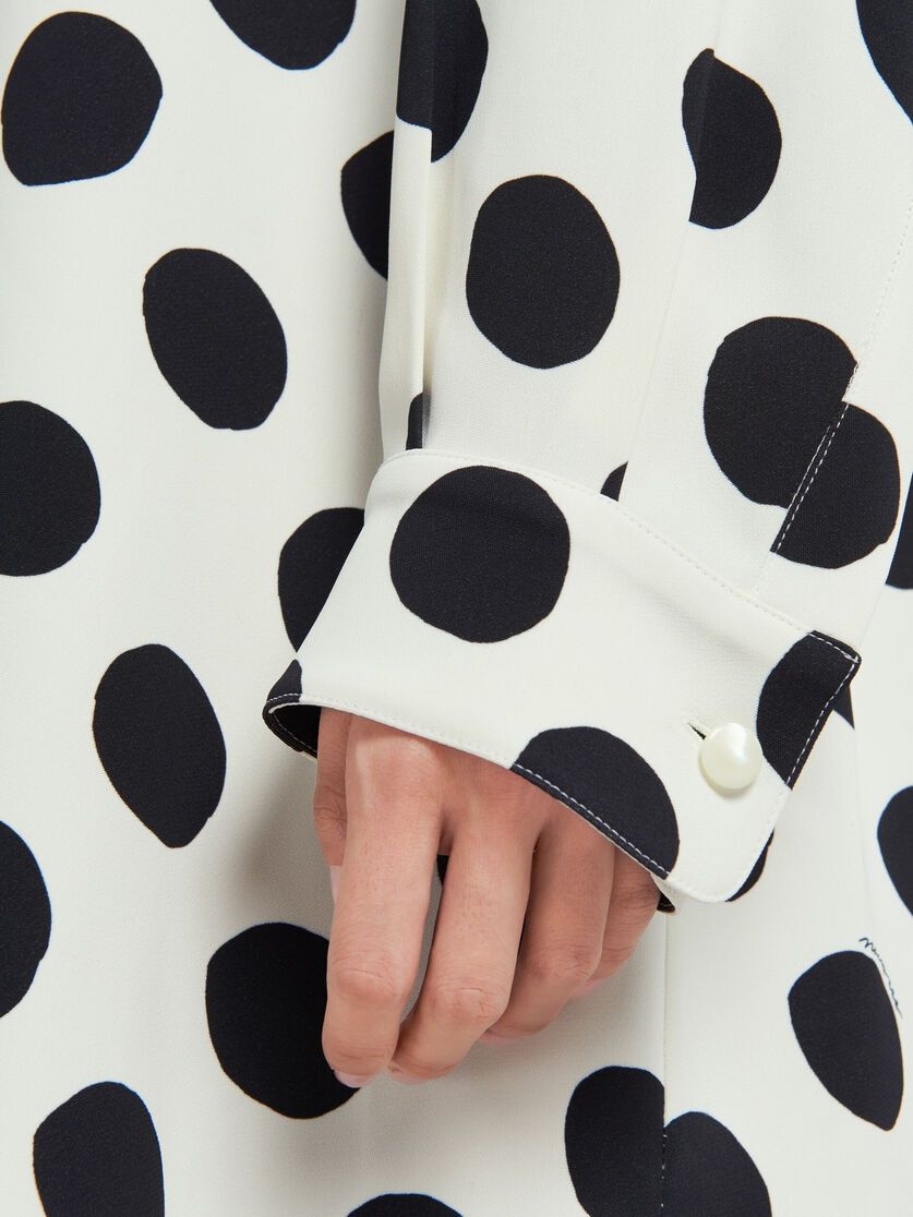 Marni o1y1025 Mini Dress in White/Black Size S / US 4 / IT 40 - 3 Thumbnail