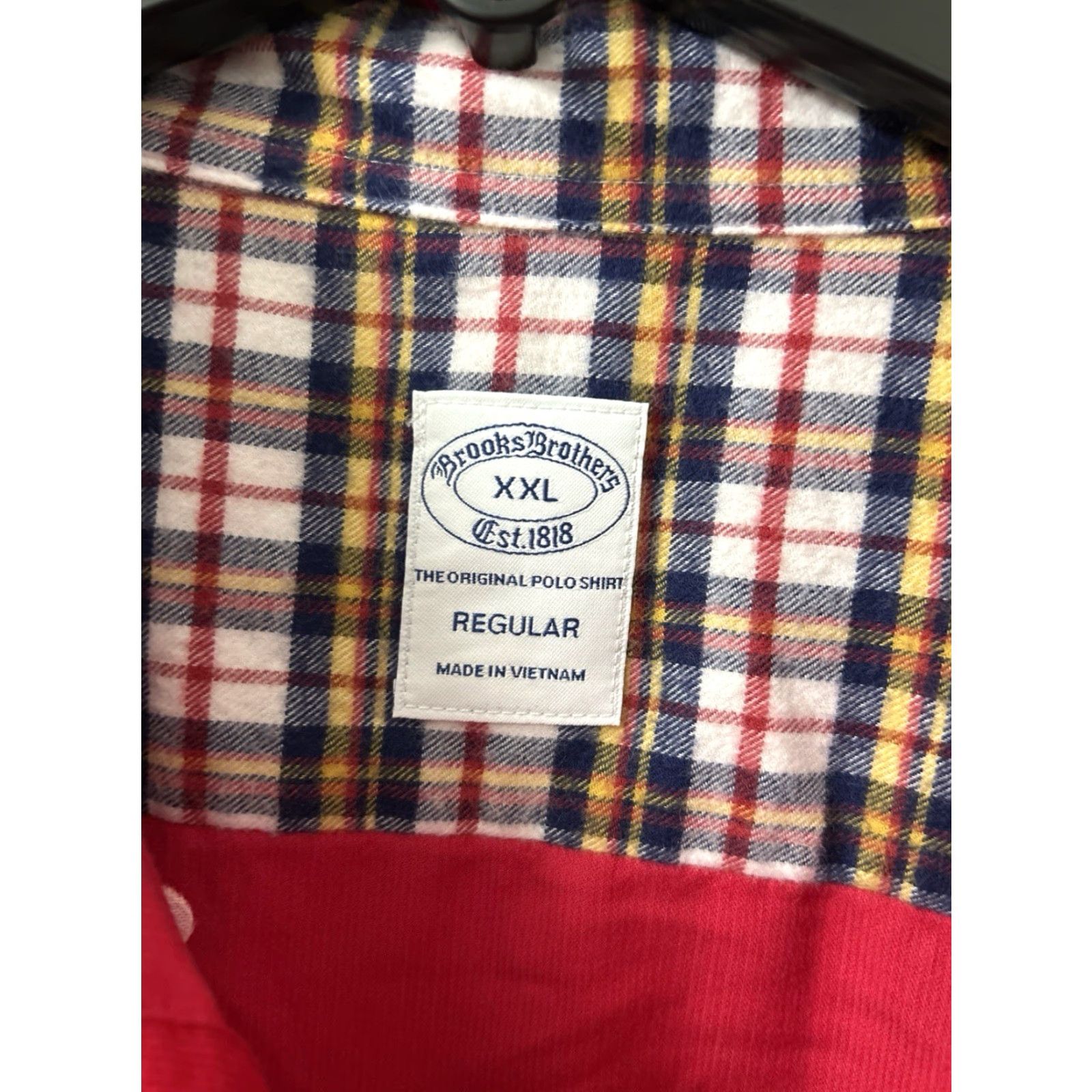 Brooks Brothers Brooks Brothers Original Polo Shirt Mens 2XL Red Corduroy Button-Up Long Sleeve Regular L/S Size US XXL / EU 58 / 5 - 5 Thumbnail