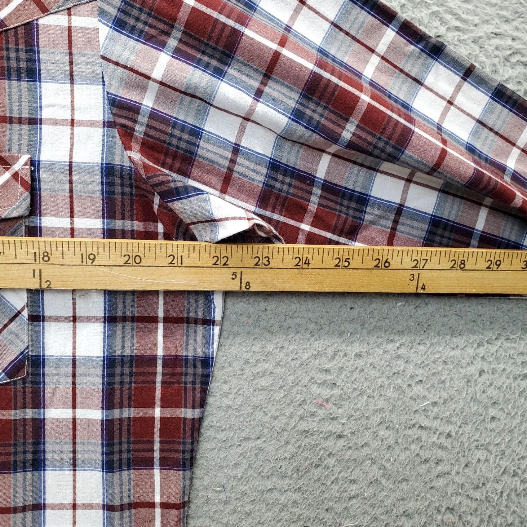 Vintage Ely Cattleman Mens Shirt Multi Plaid Pearl Snap M Adult M Regular Fit Western Casual Button-Up Men Size US M / EU 48-50 / 2 - 5 Thumbnail
