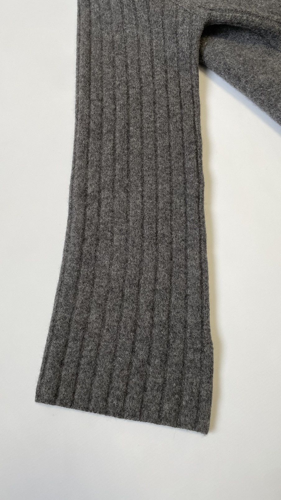 Dries Van Noten Boxy Fit Felted Gray Wool Sweater Size US M / EU 48-50 / 2 - 9 Thumbnail
