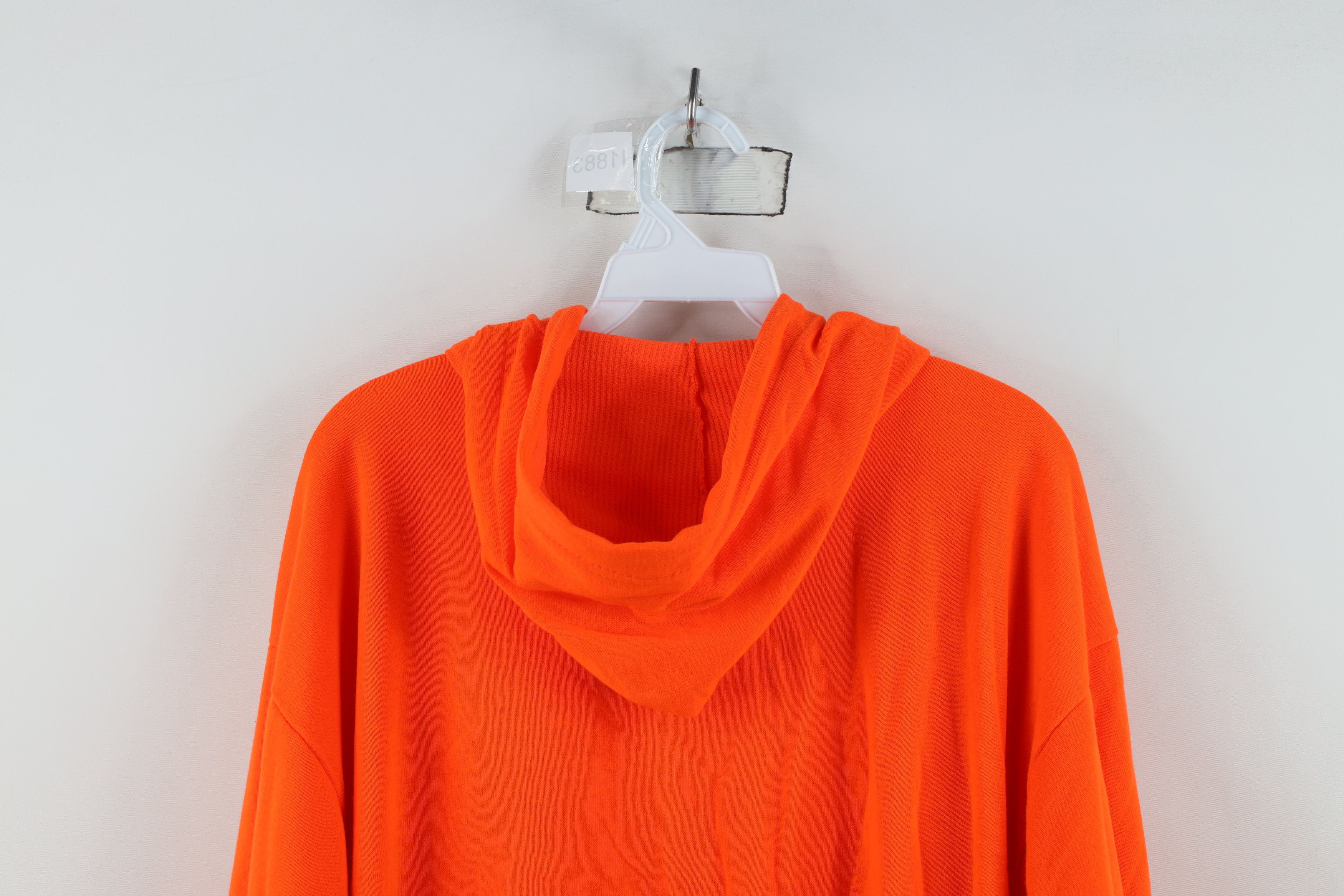 Vintage Vintage 70s 80s Streetwear Lined Hoodie Blaze Orange USA Size US XL / EU 56 / 4 - 14 Thumbnail