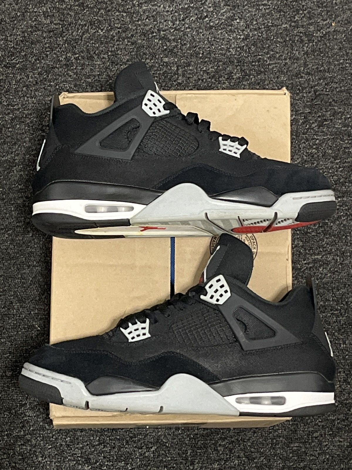 jordan 4 black canvas nike