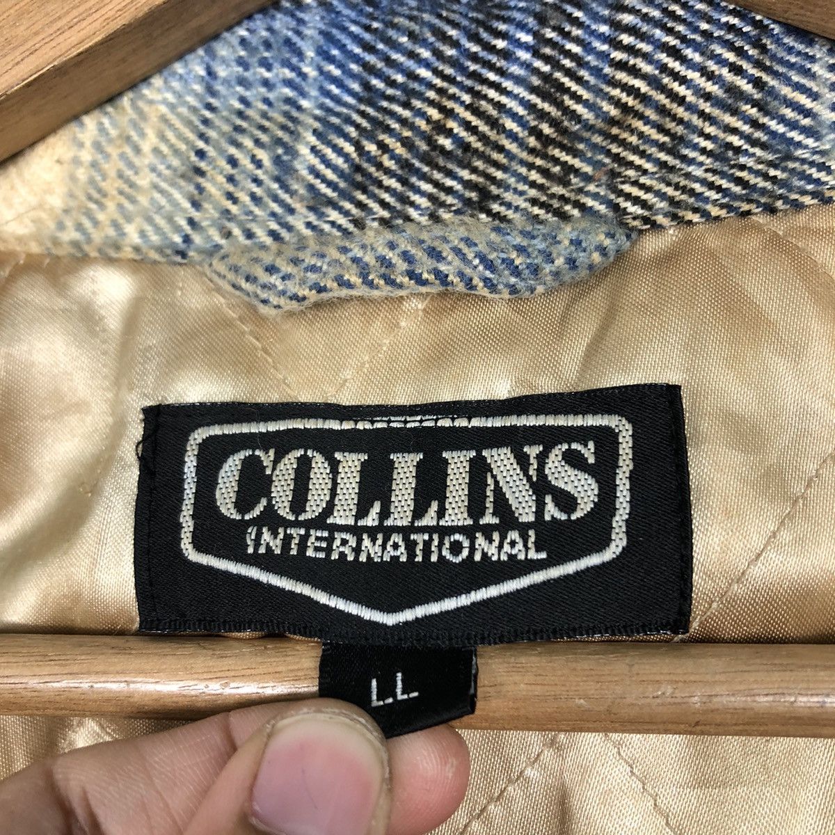 Japanese Brand 📌Vintage Chore Flannel Button Jacket Collins International Size US L / EU 52-54 / 3 - 18 Thumbnail