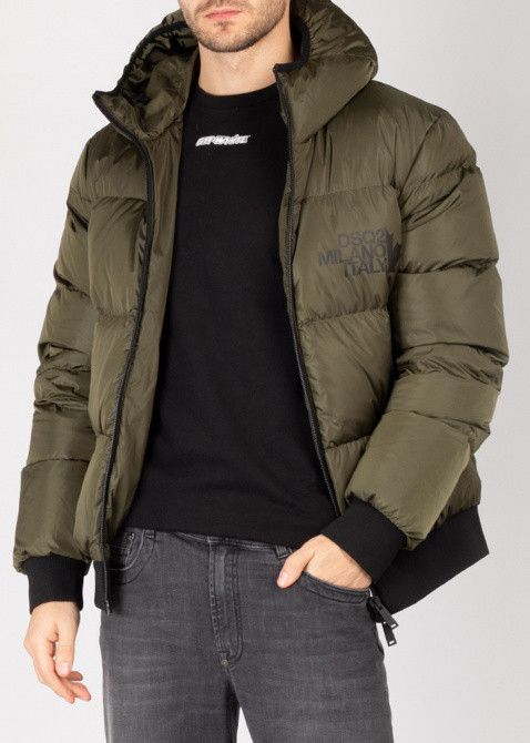 Dsquared2 DSQUARED2 Army green hooded down coat jacket size 46 Size US S / EU 44-46 / 1 - 8 Thumbnail