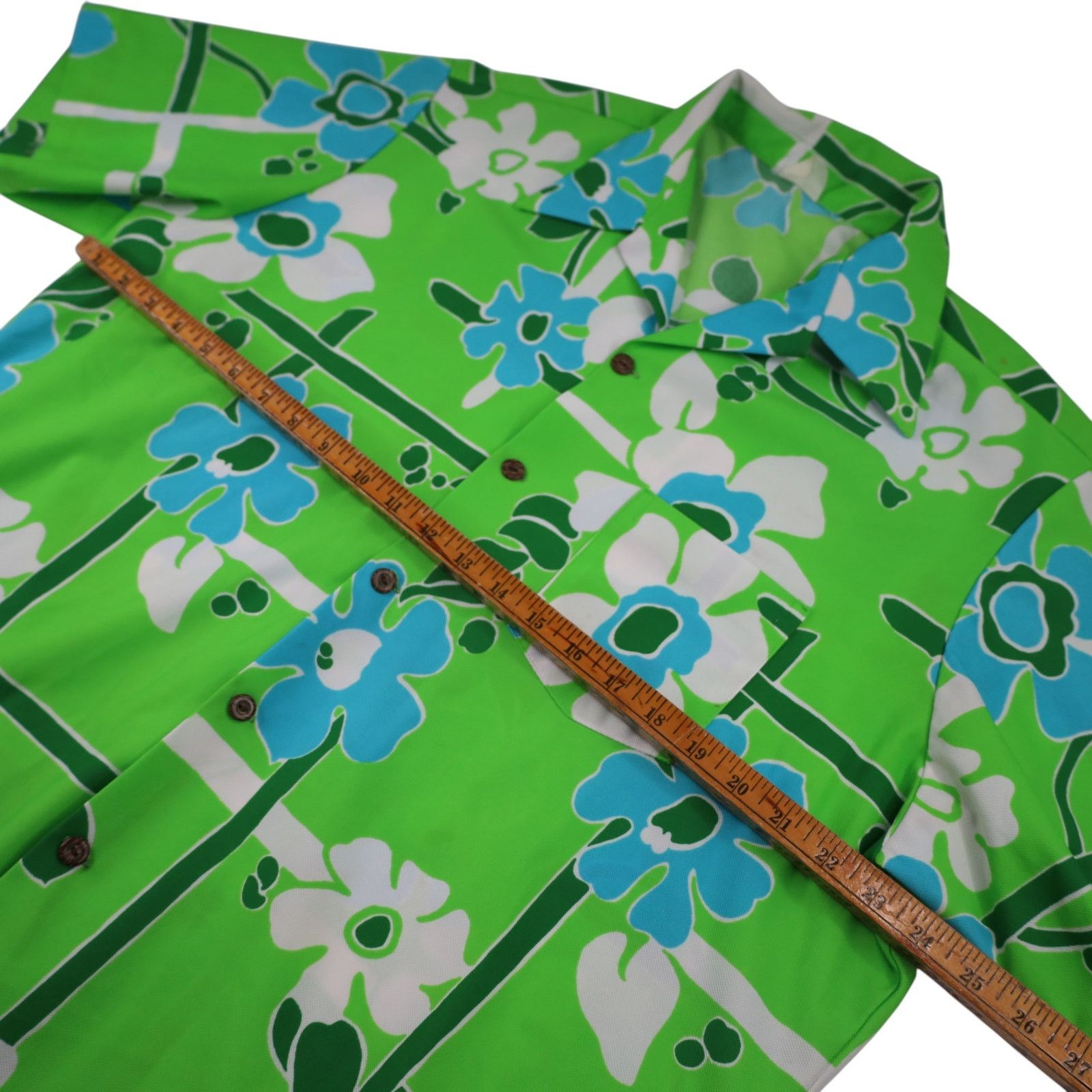 Vintage True Vintage 60s Floral Polyester Hawaiian Shirt Size US XL / EU 56 / 4 - 7 Thumbnail