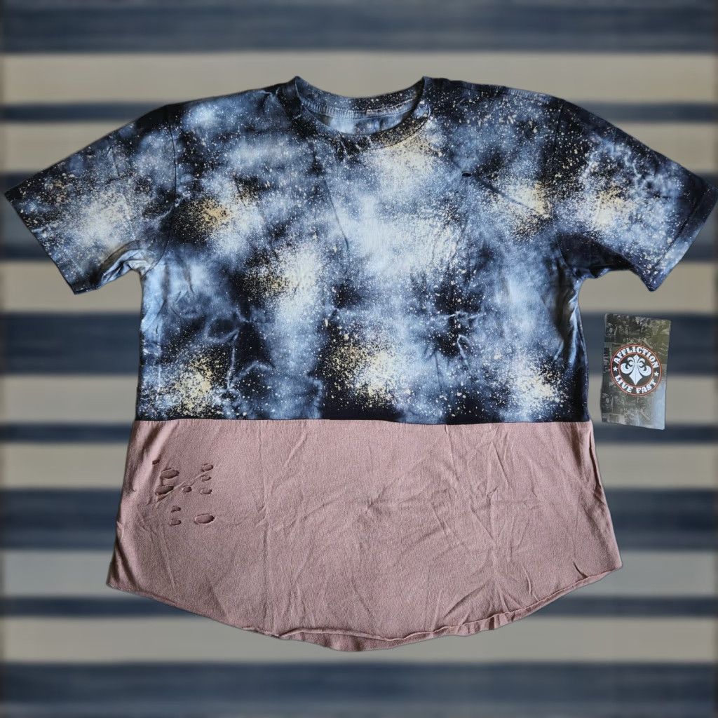 Affliction Affliction Standard Series Women's SM Galaxy Distressed T-Shirt Biker Grunge Y2K Tee Size S / US 4 / IT 40 - 1 Thumbnail
