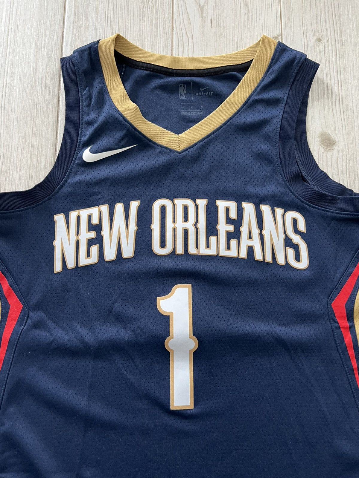 NBA Nike NBA Zion Williamson New Orleans Pelicans Jersey Size M Size US M / EU 48-50 / 2 - 5 Thumbnail