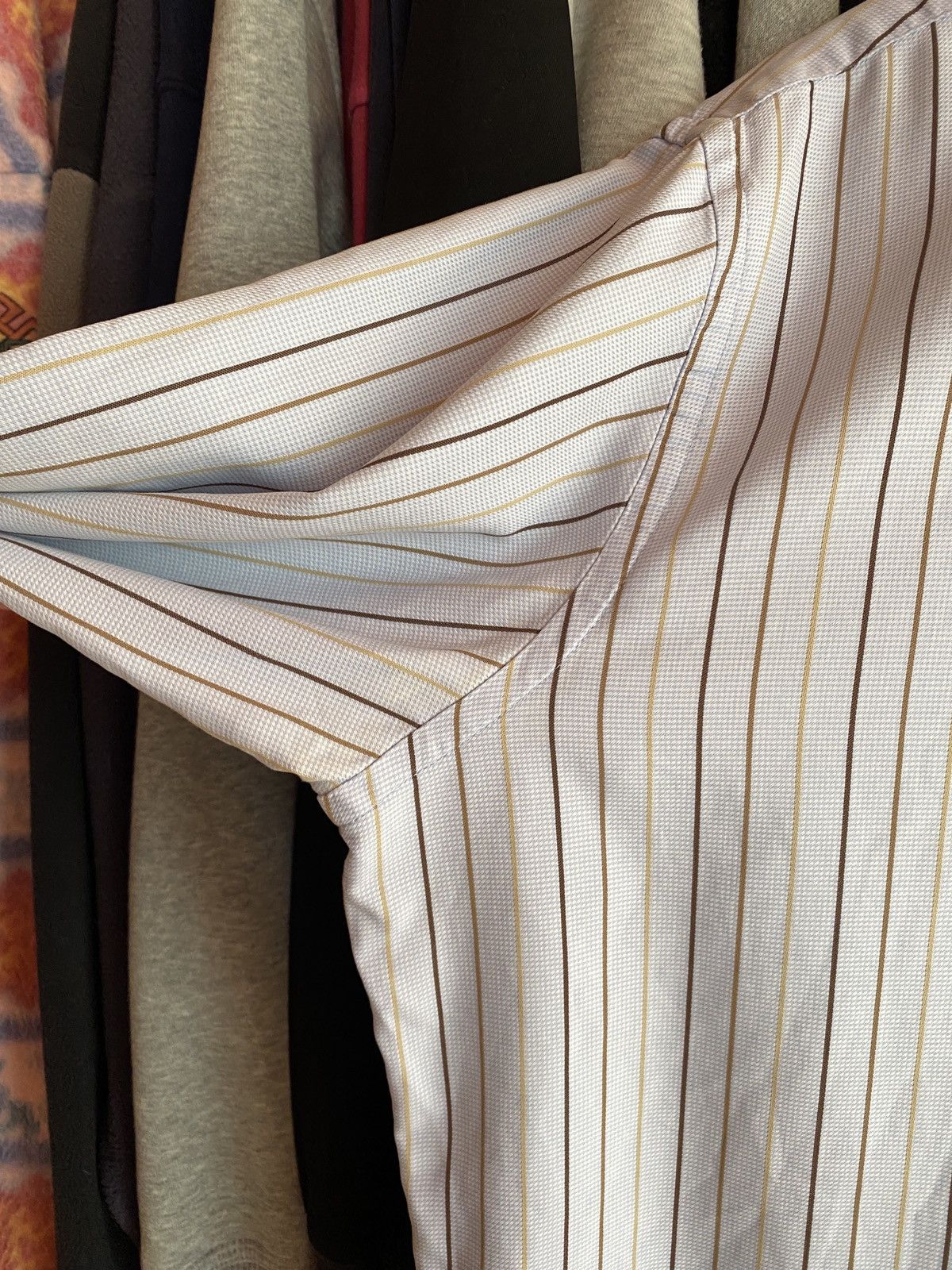 Burberry VINTAGE BURBERRY STRIPED BUTTON UP SHIRT Y2k Size US L / EU 52-54 / 3 - 6 Thumbnail