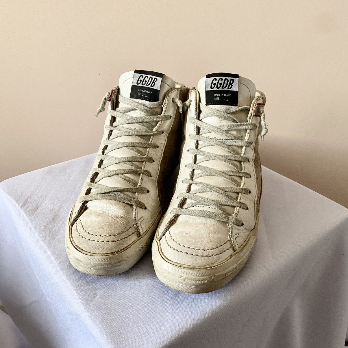 Golden Goose Golden Goose GGDB Slide High Top Sneakers Shoes Size US 9 / IT 39 - 4 Thumbnail