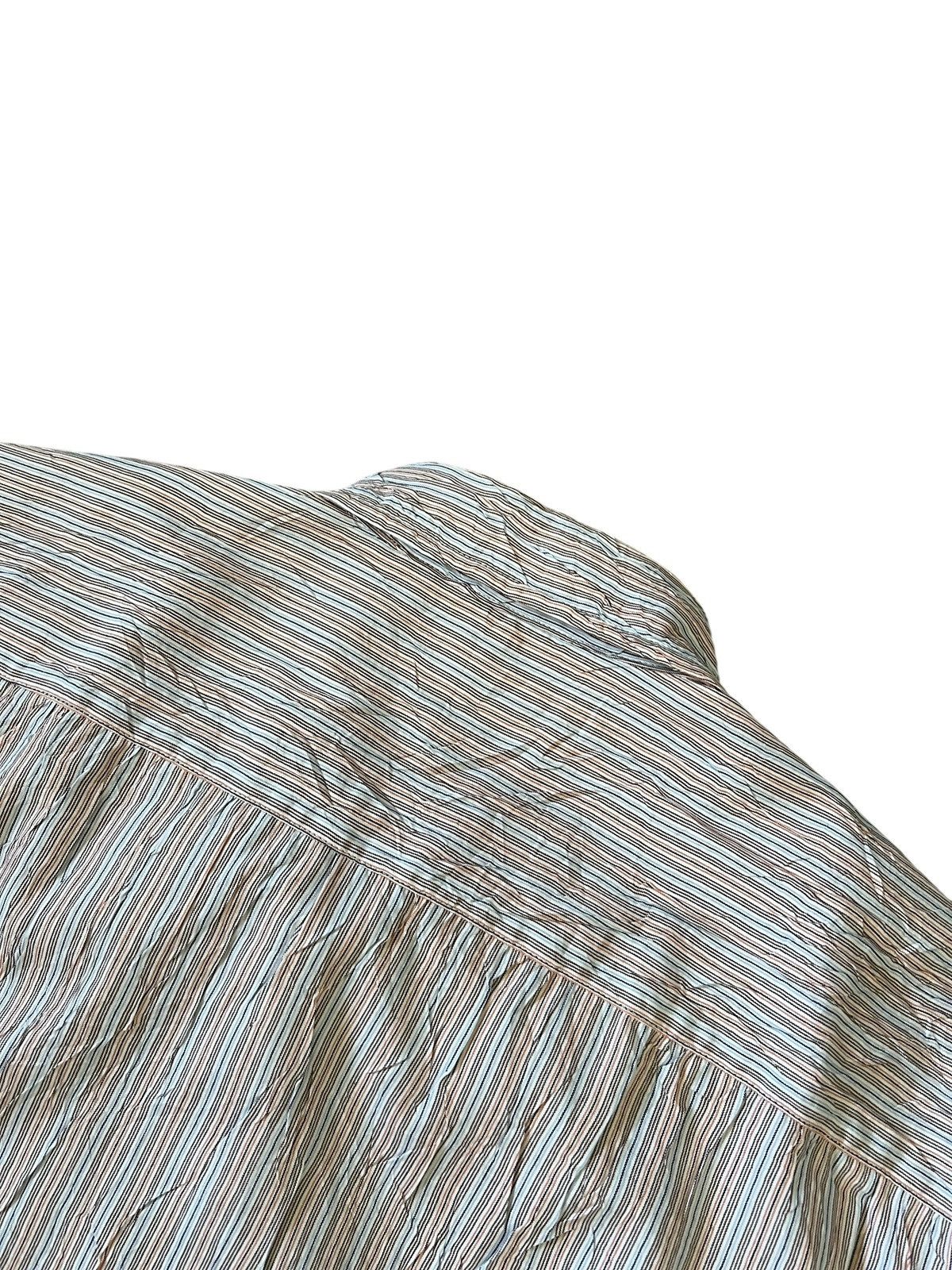 Issey Miyake Issey Miyake Main Line Wrinkle Processed Stripe Button Shirt Size US XL / EU 56 / 4 - 11 Thumbnail