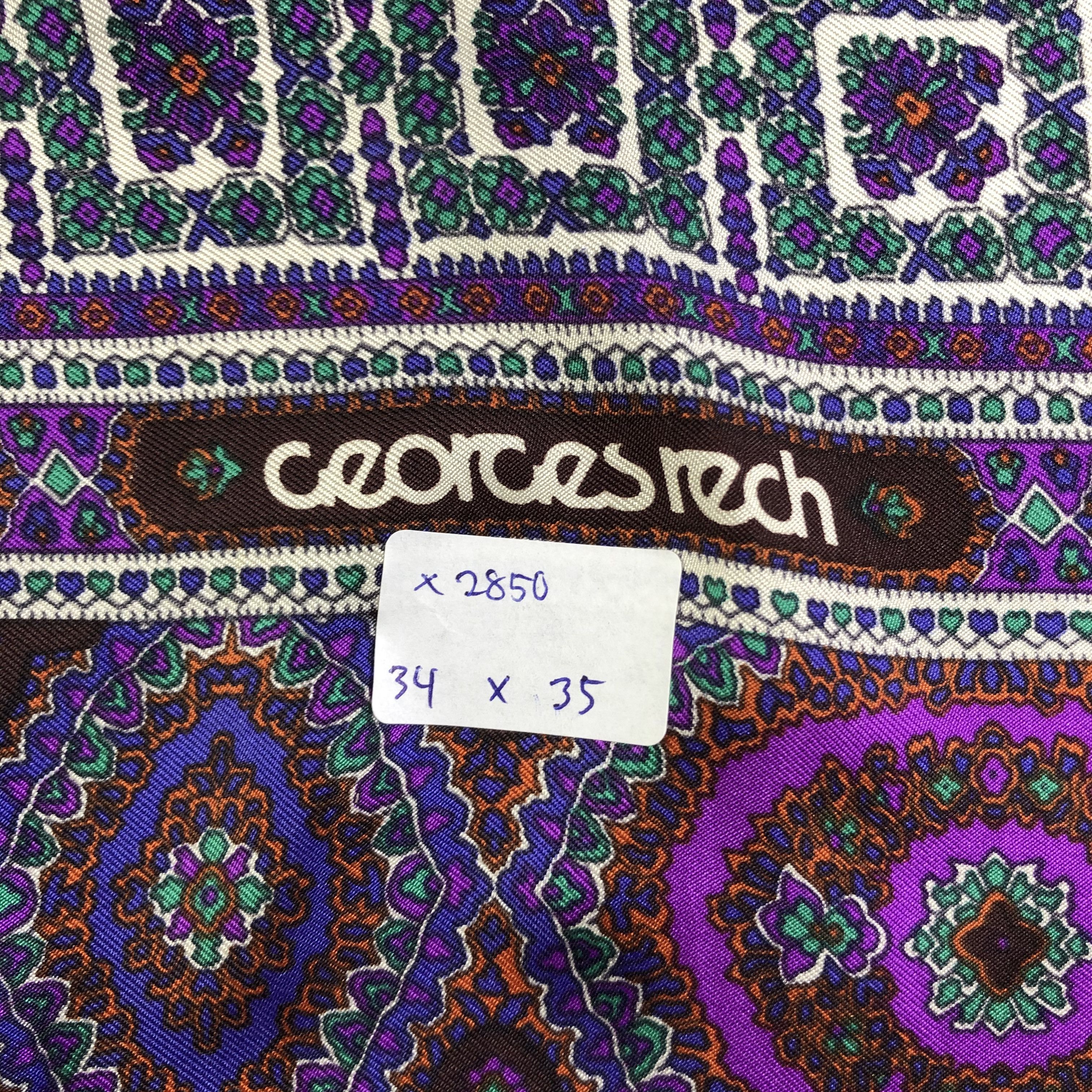Vintage Vintage Georges Rech Silk Scarf Size ONE SIZE - 5 Thumbnail
