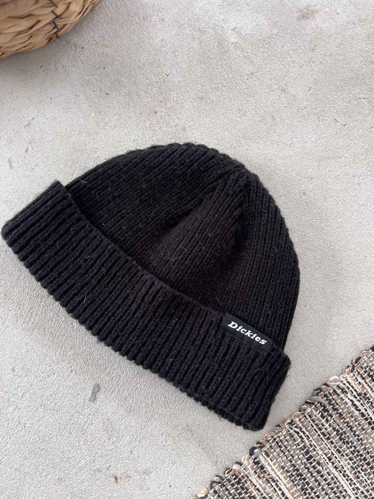 Dickies Vintage Dickies Black Beanie Hat Small Logo sk8 Avantgarde Size ONE SIZE - 4 Thumbnail