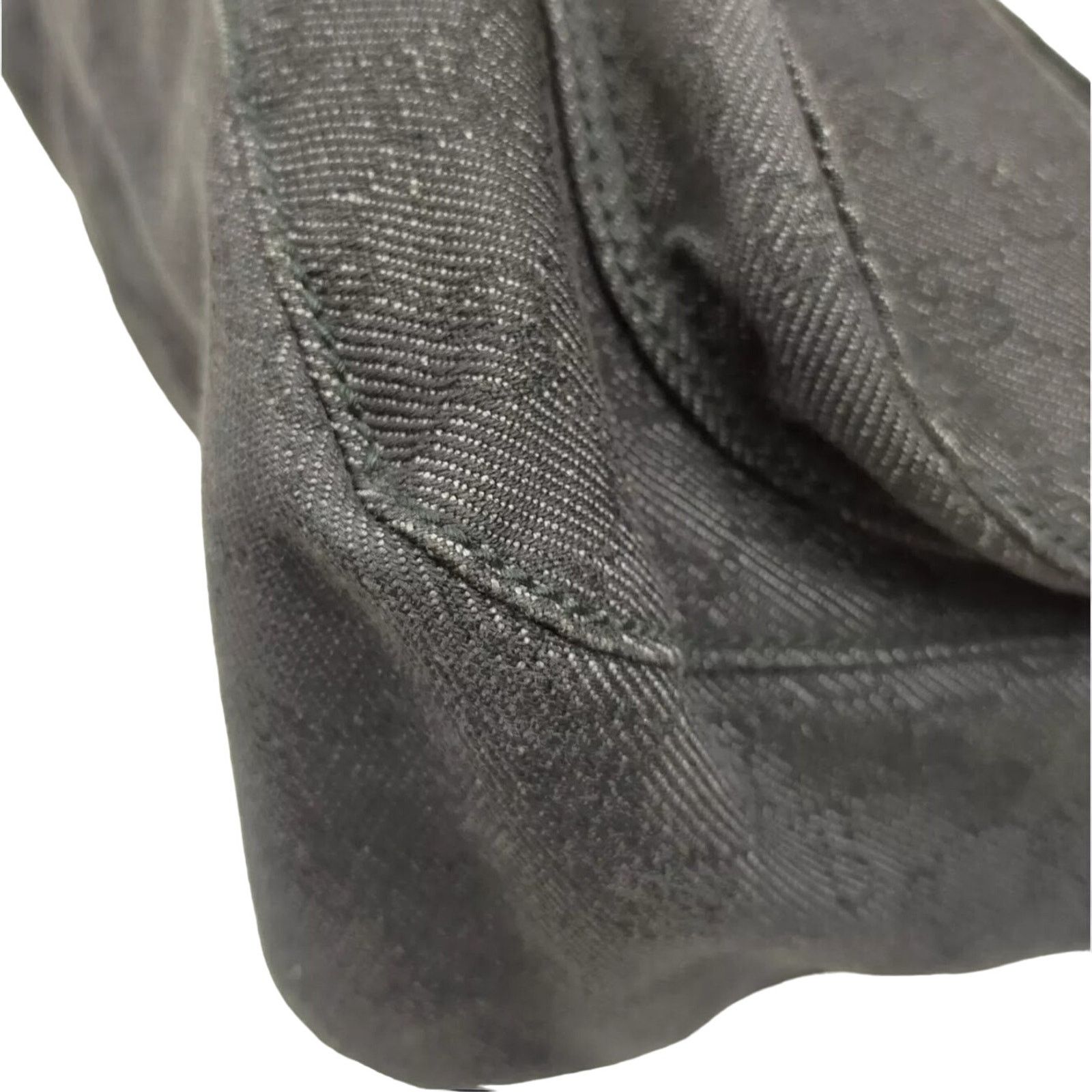 Gucci Authentic Gucci GG Black Canvas Monogram Large Messenger Bag Size ONE SIZE - 6 Thumbnail
