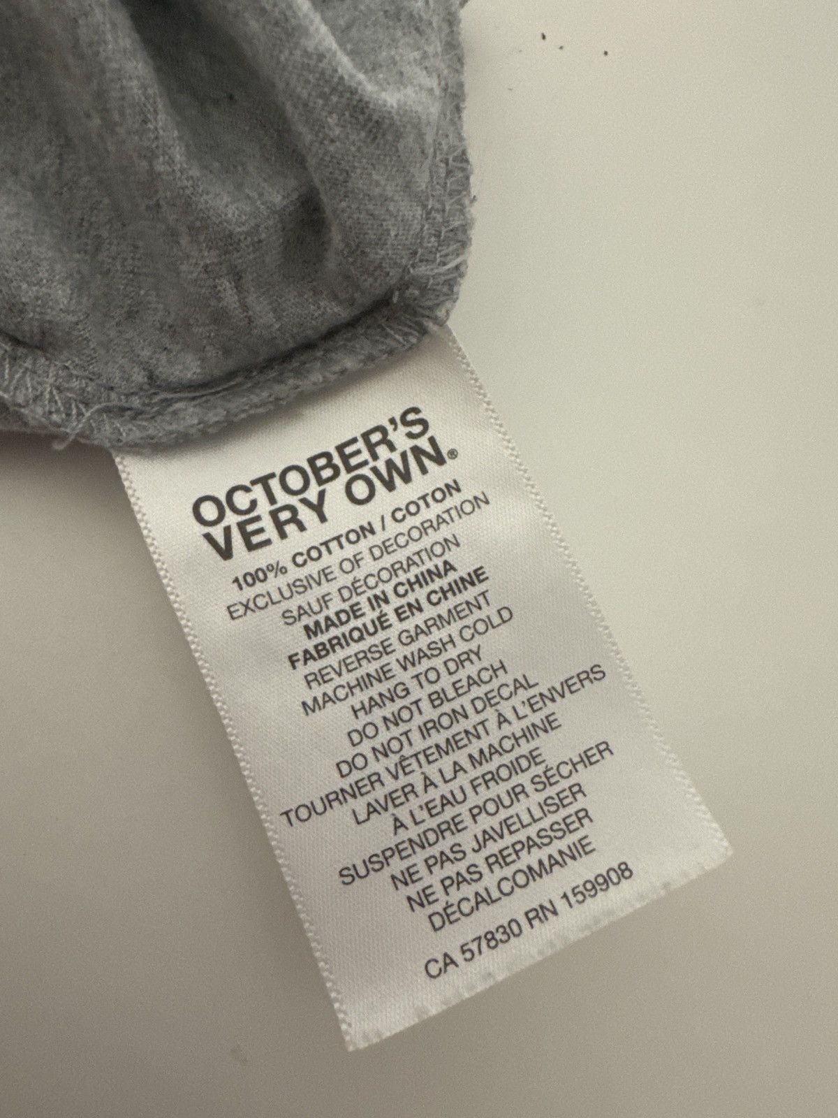 October's Very Own Drake OVO Grey Tee (fits smaller) Size US M / EU 48-50 / 2 - 3 Thumbnail