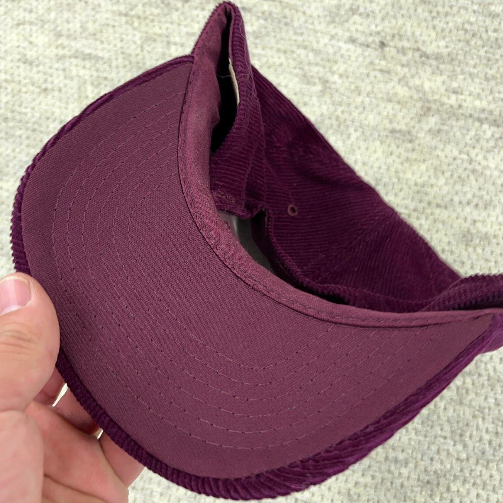 Vintage VINTAGE Red Wing Shoes Baseball Cap Hat Snapback Adjustable Corduroy Maroon 90s Retro Patriotic Men Size ONE SIZE - 5 Thumbnail