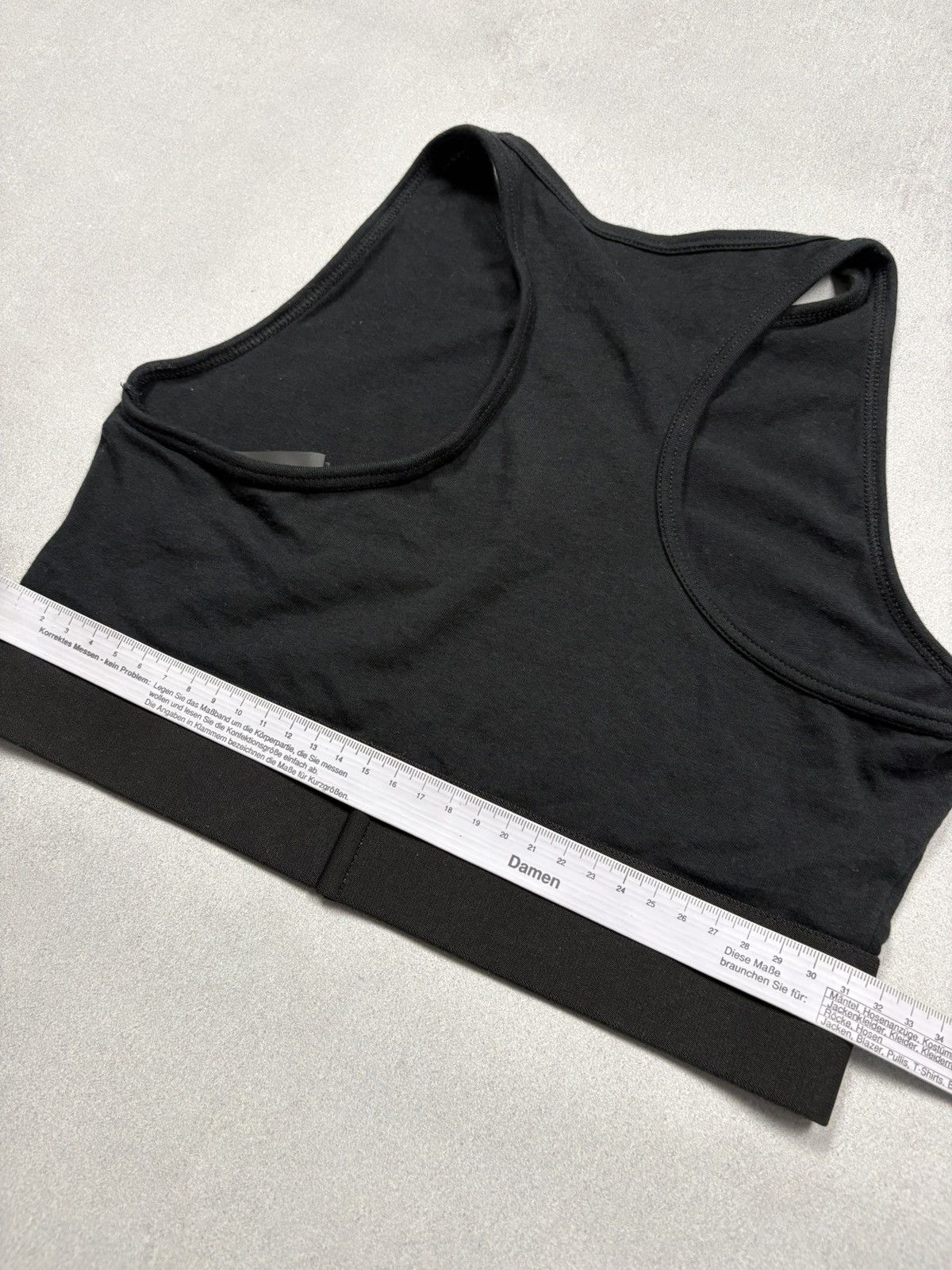 Palm Angels Palm Angels Elastic Logo Crop Top Black Athletic Sport Gym S Size S / US 4 / IT 40 - 10 Thumbnail