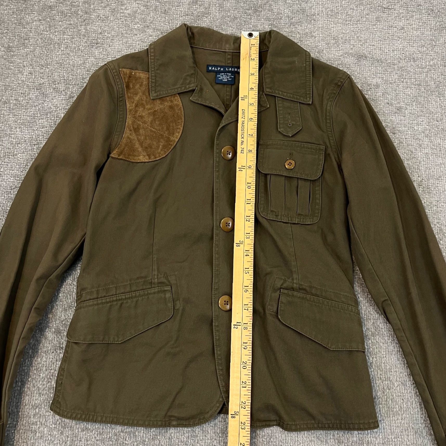 Ralph Lauren VINTAGE Ralph Lauren Jacket Women’s Size 4 Brown Calf Suede Equestrian Riding Shooting Casual Designer Size S / US 4 / IT 40 - 4 Thumbnail
