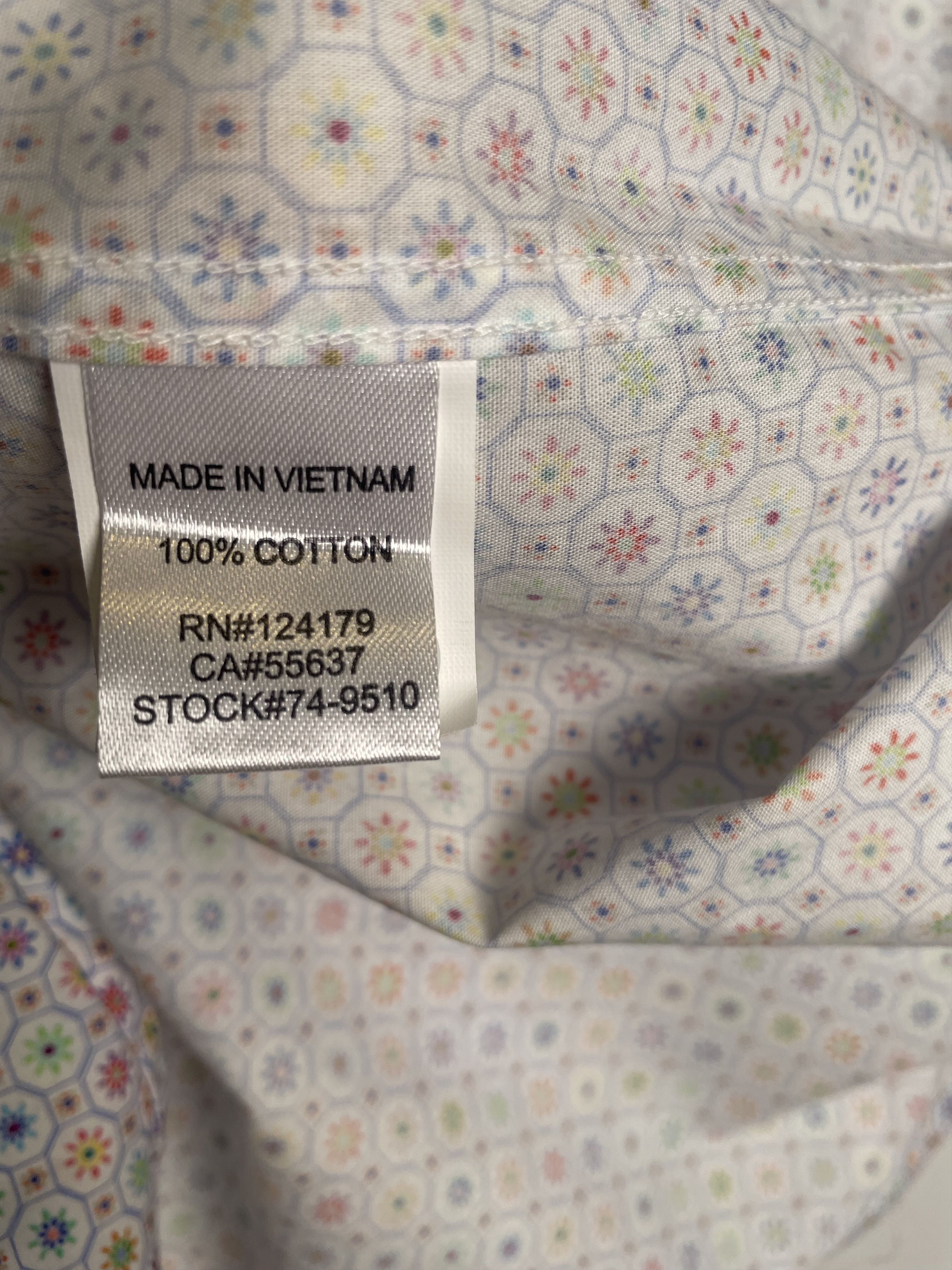 Johnston & Murphy Johnston & Murphy Premium Multi-Color Print Shirt M/L Size US M / EU 48-50 / 2 - 8 Thumbnail