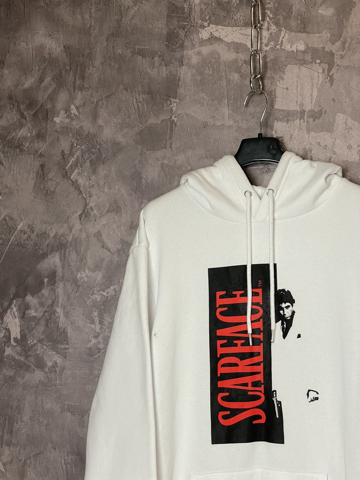 Vintage Vintage Scarface Hoodie Tony Montana Movie SCARFACE Big LOGO Size US XL / EU 56 / 4 - 6 Thumbnail