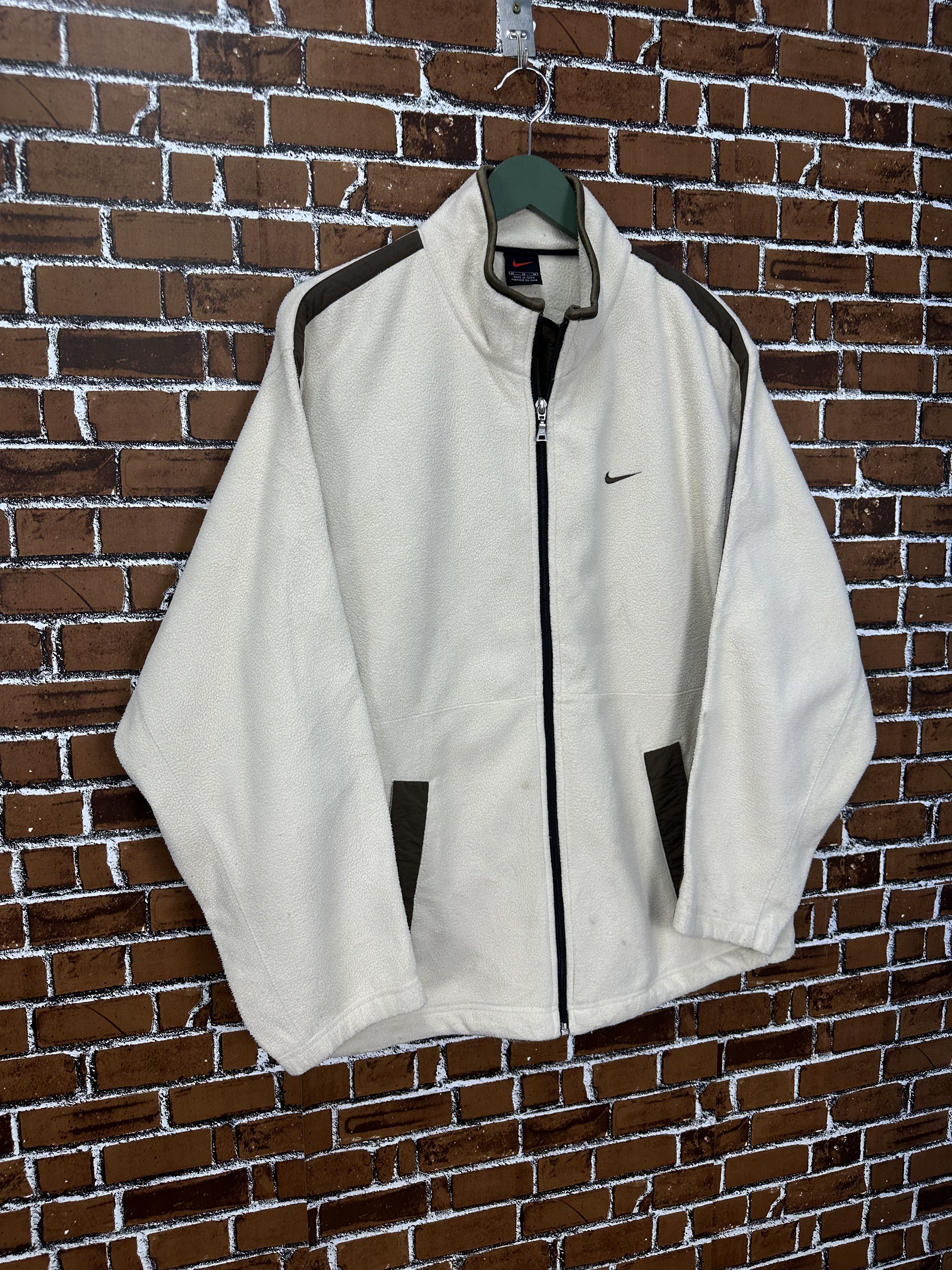 Nike Vintage Nike Swoosh Fleece Track Jacket Z372 Size US M / EU 48-50 / 2 - 3 Thumbnail