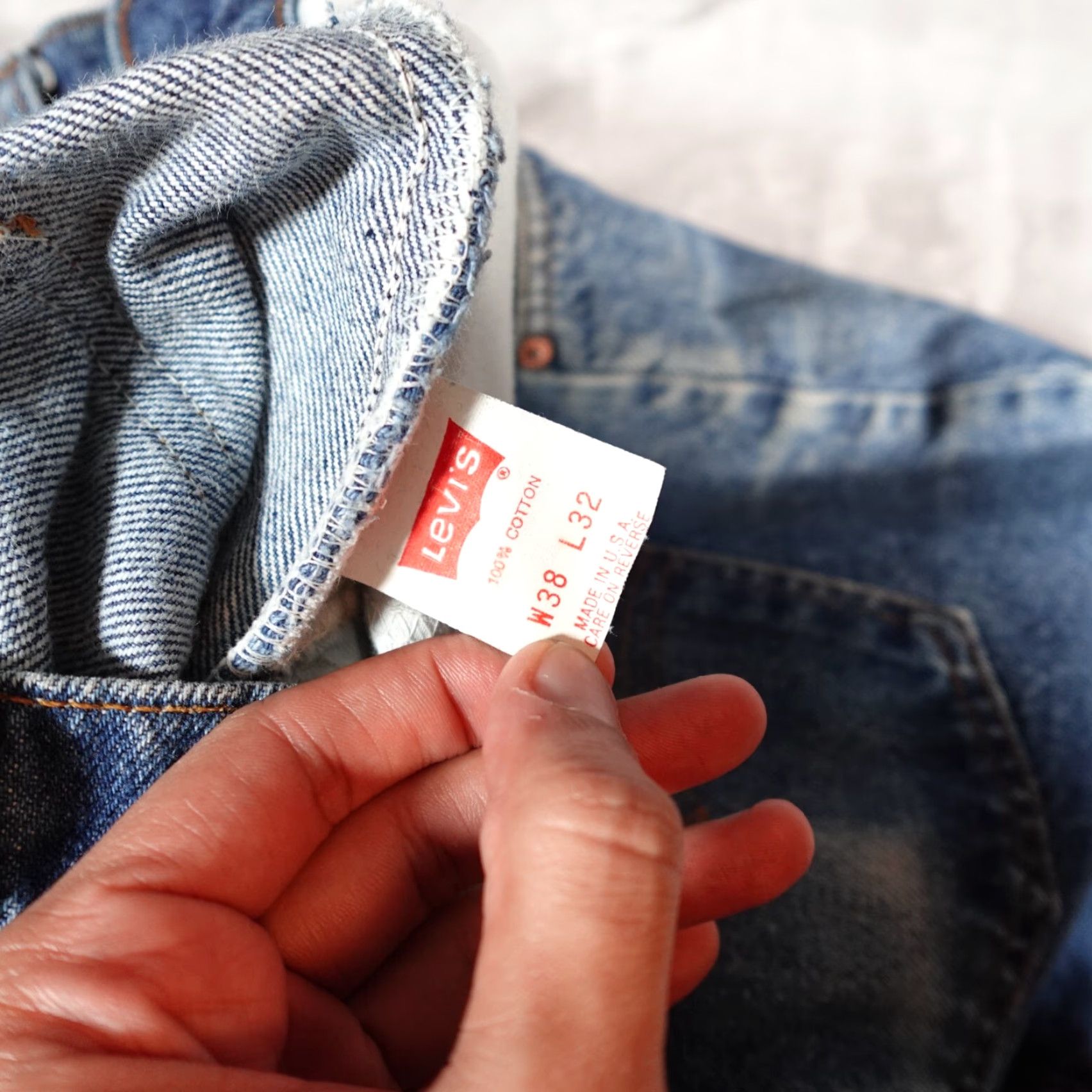 Levi's VINTAGE Levi's 506 Denim Jeans Mens 36 Regular Straight 90s Blue Size US 36 / EU 52 - 4 Thumbnail