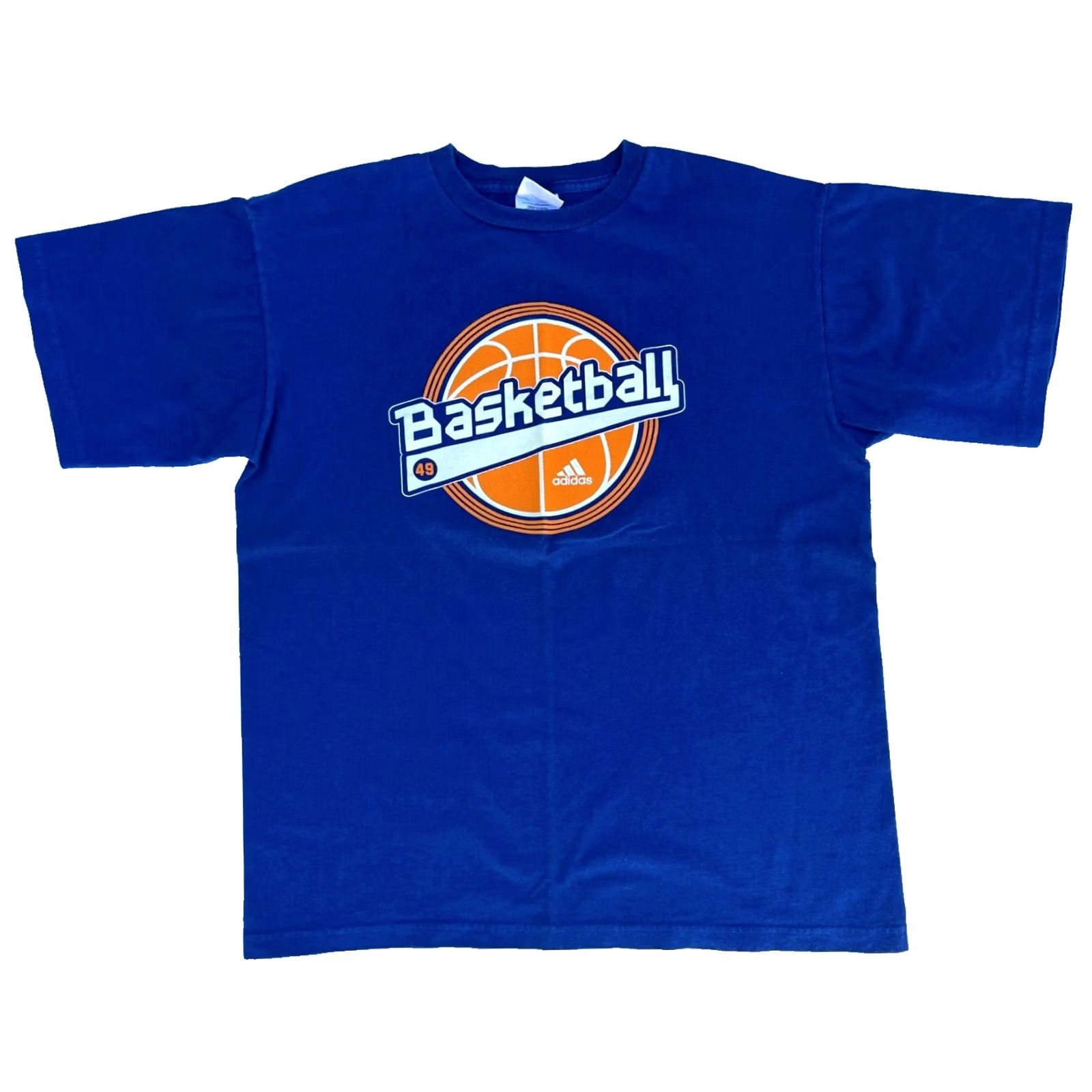 Adidas Adidas Men’s Vintage Basketball T-Shirt Sz L Blue Cotton Crew Neck Short Sleeve 2004 Vintage Sports Mens Size US L / EU 52-54 / 3 - 2 Thumbnail