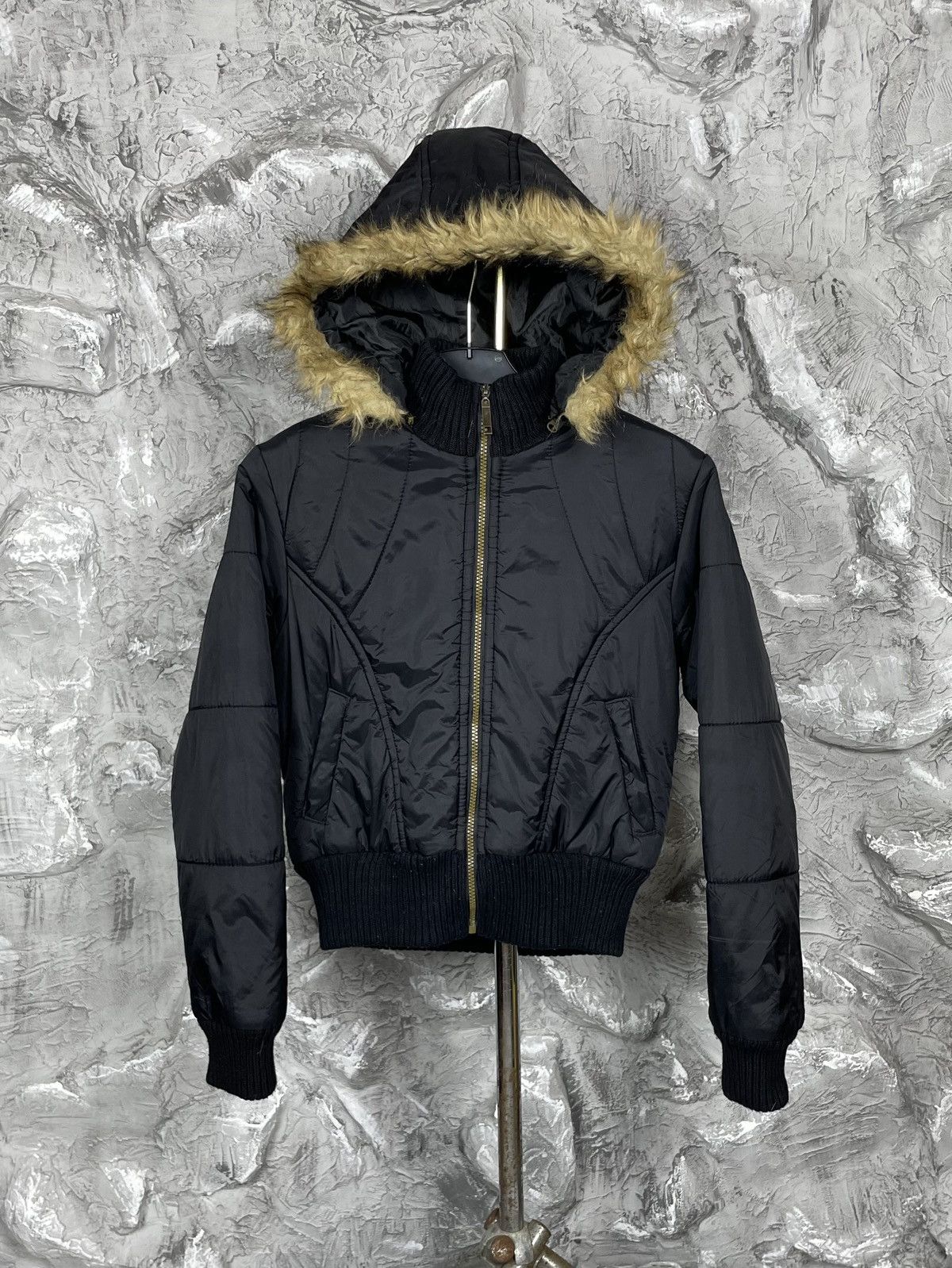 Hysteric Glamour Y2K 2000s Fur Japanese Nylon Bomber IfSixWasNine LGB Style Size US S / EU 44-46 / 1 - 2 Thumbnail