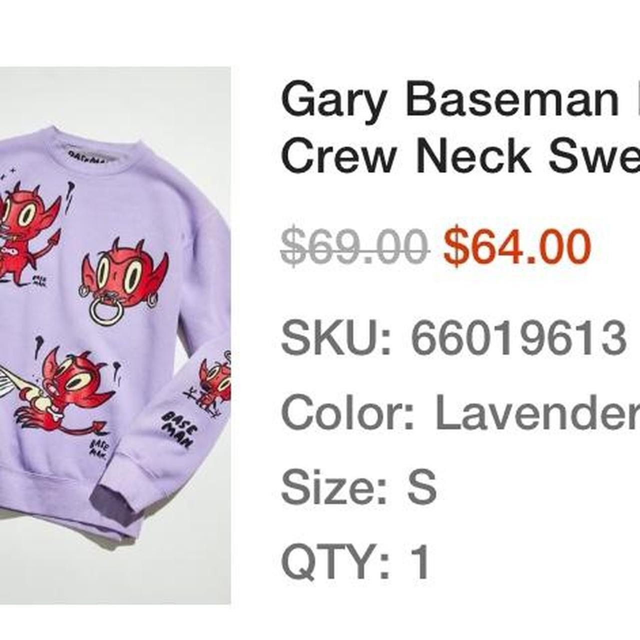 Urban Outfitters Gary basemen crew neck sweat shirt Size US S / EU 44-46 / 1 - 4 Thumbnail