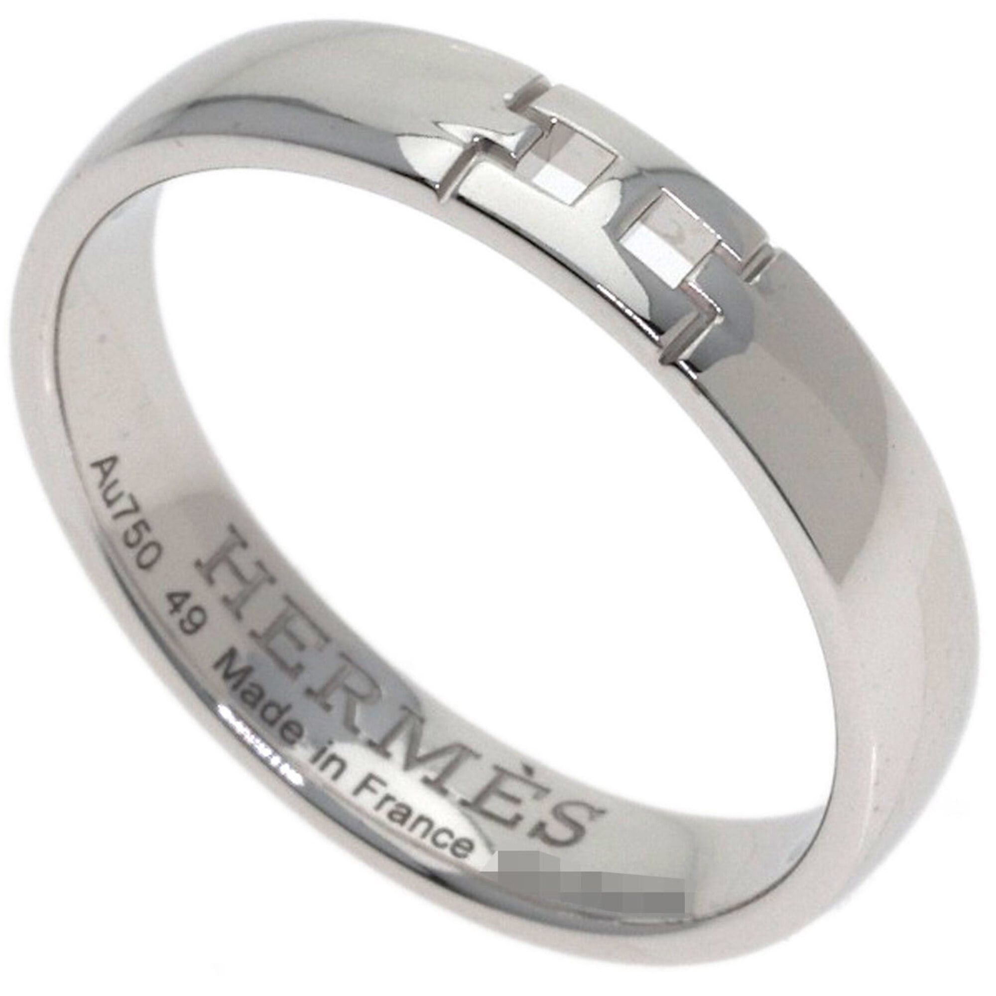 Hermes Hermes Ever Hercules #49 Ring, 18K White Gold, Women's Size ONE SIZE - 1 Thumbnail